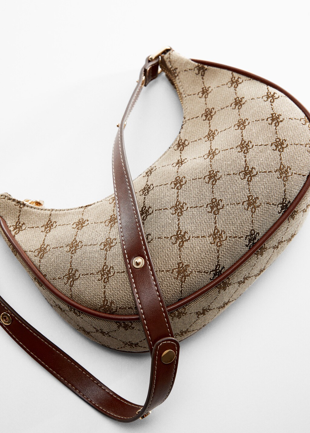 Jacquard shoulder bag