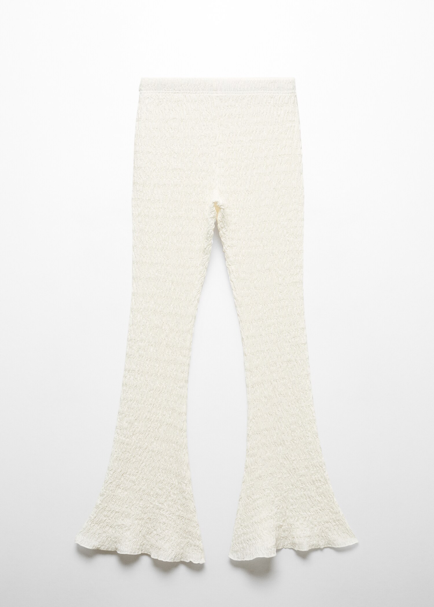 Pantalón textura acampanado - Artículo sin modelo