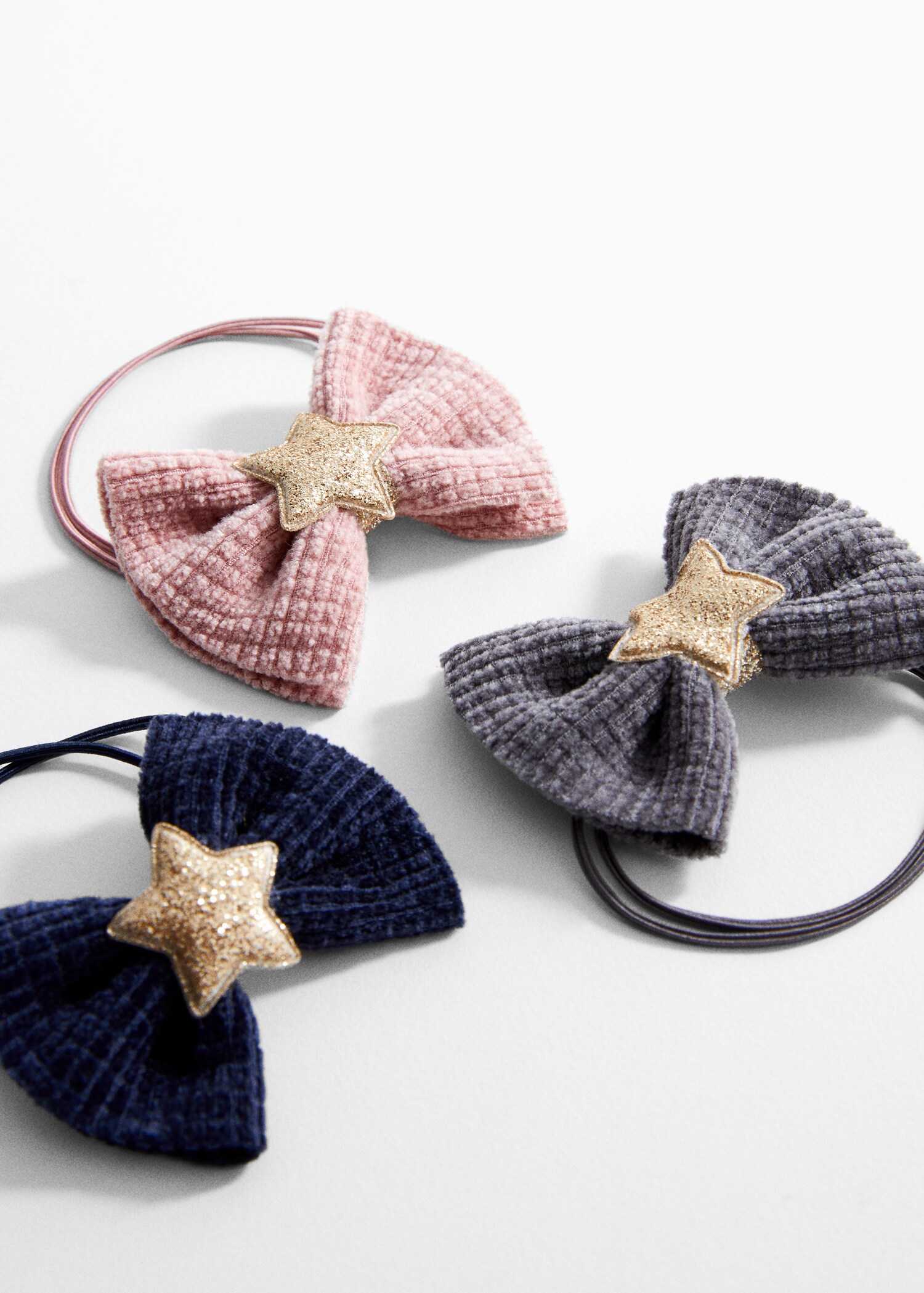 Bow hair ties 3 pack - Medium plane