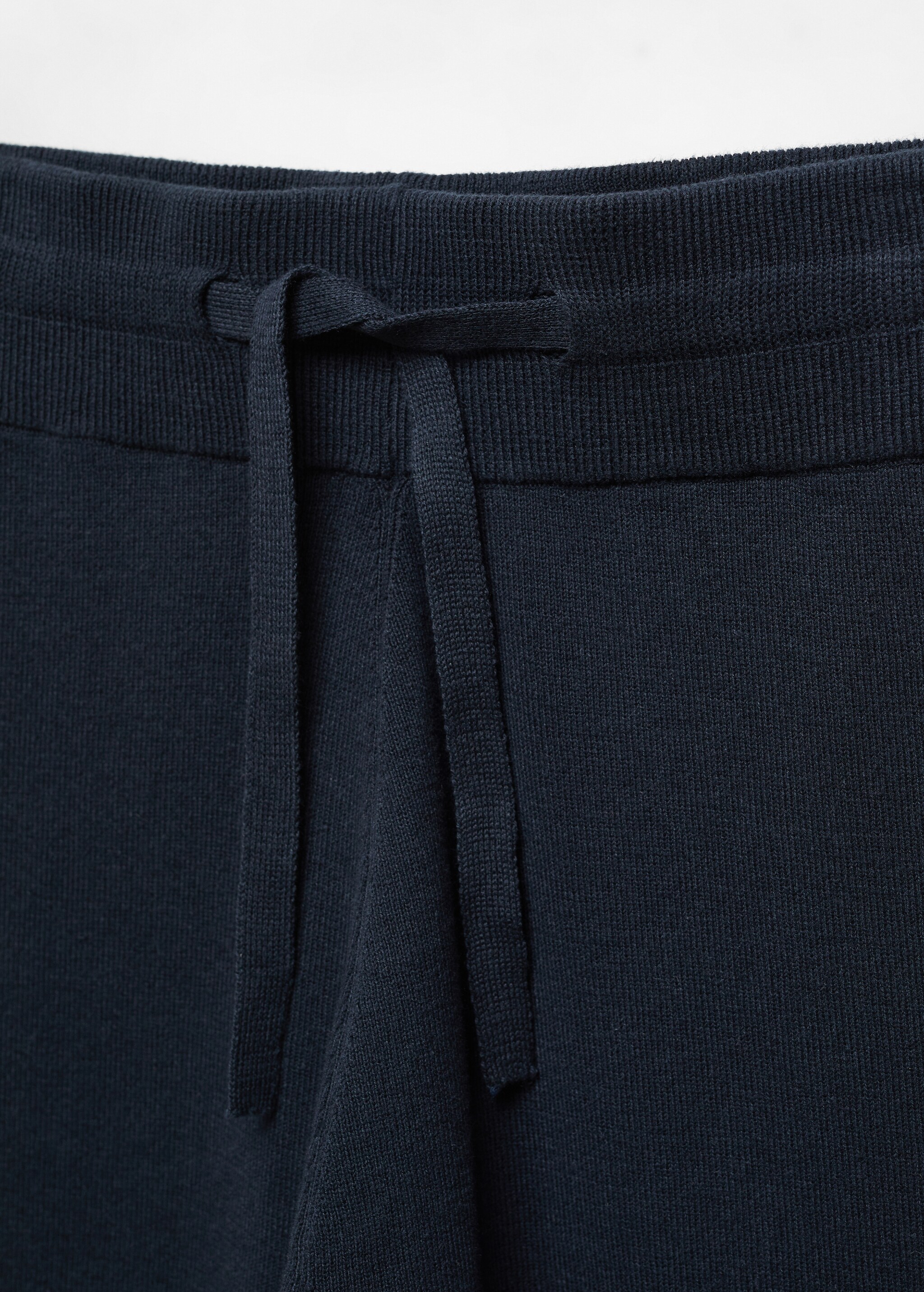 Cotton and linen jogger pyjama trousers - Details of the article 8