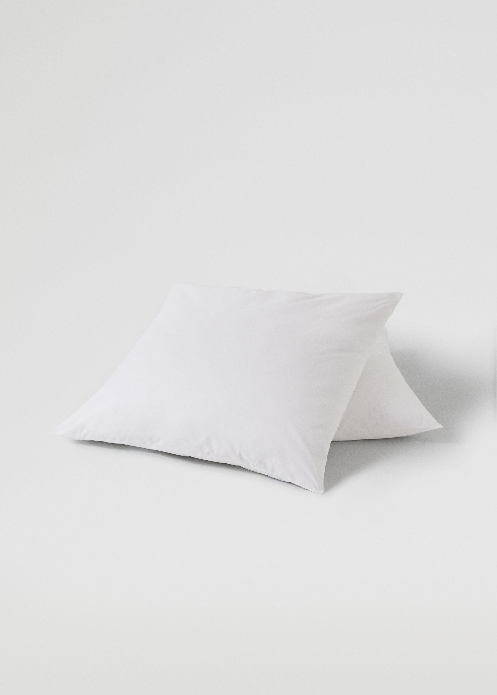 Percale cotton pillowcase 500 threads 80x80cm - Medium plane
