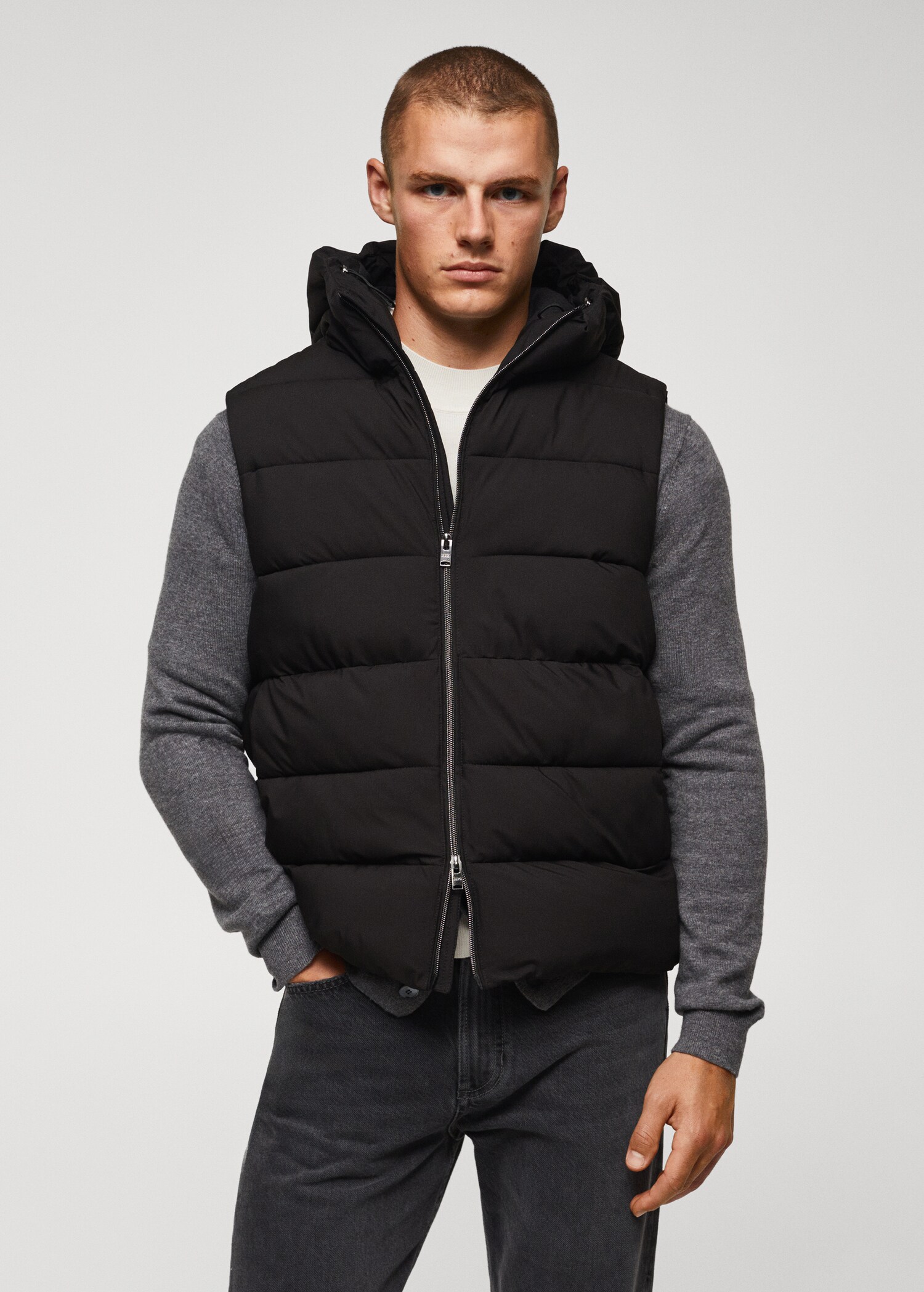 Warmteregulerende, waterdichte bodywarmer - Middenvlak