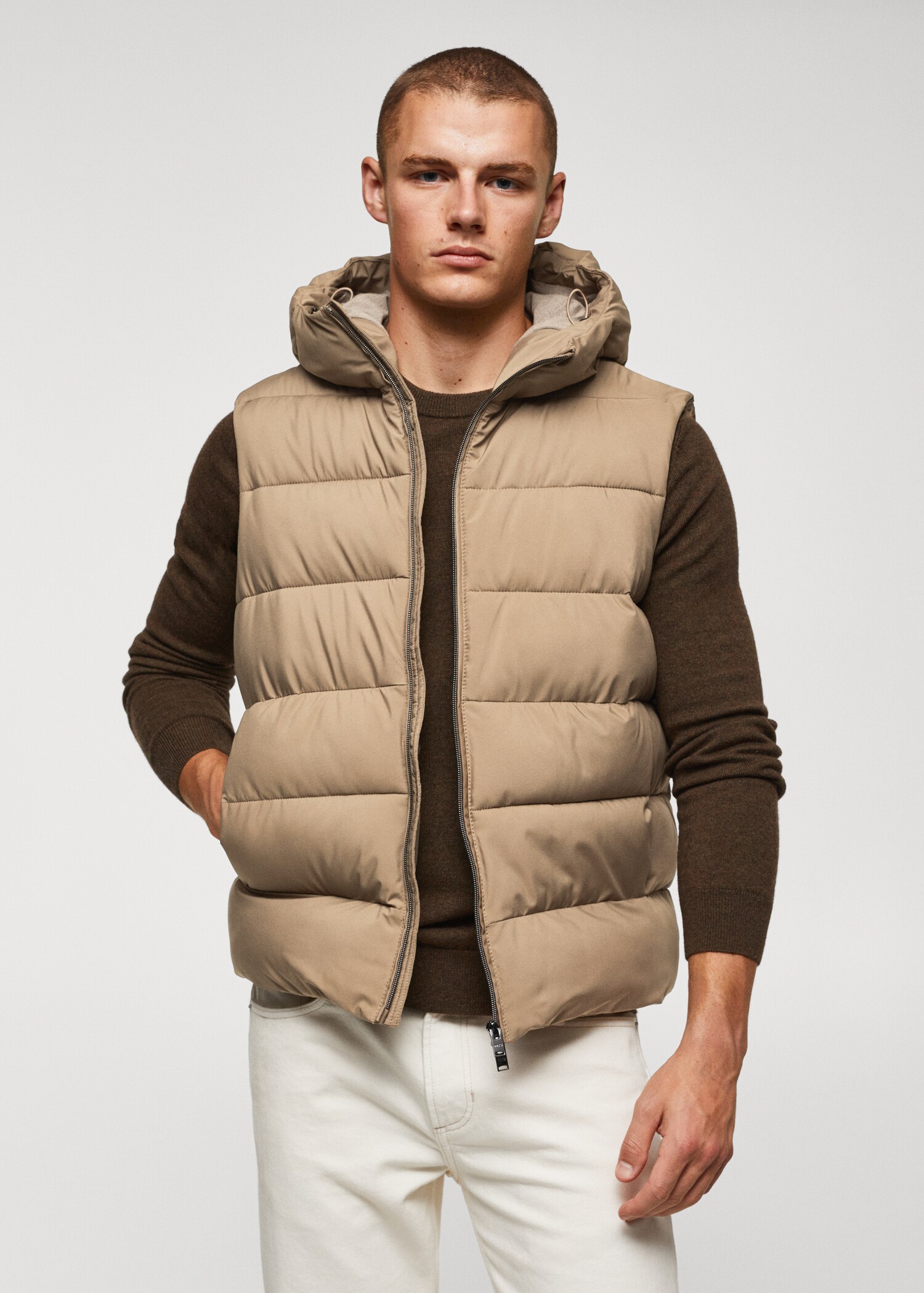 Warmteregulerende, waterdichte bodywarmer - Middenvlak