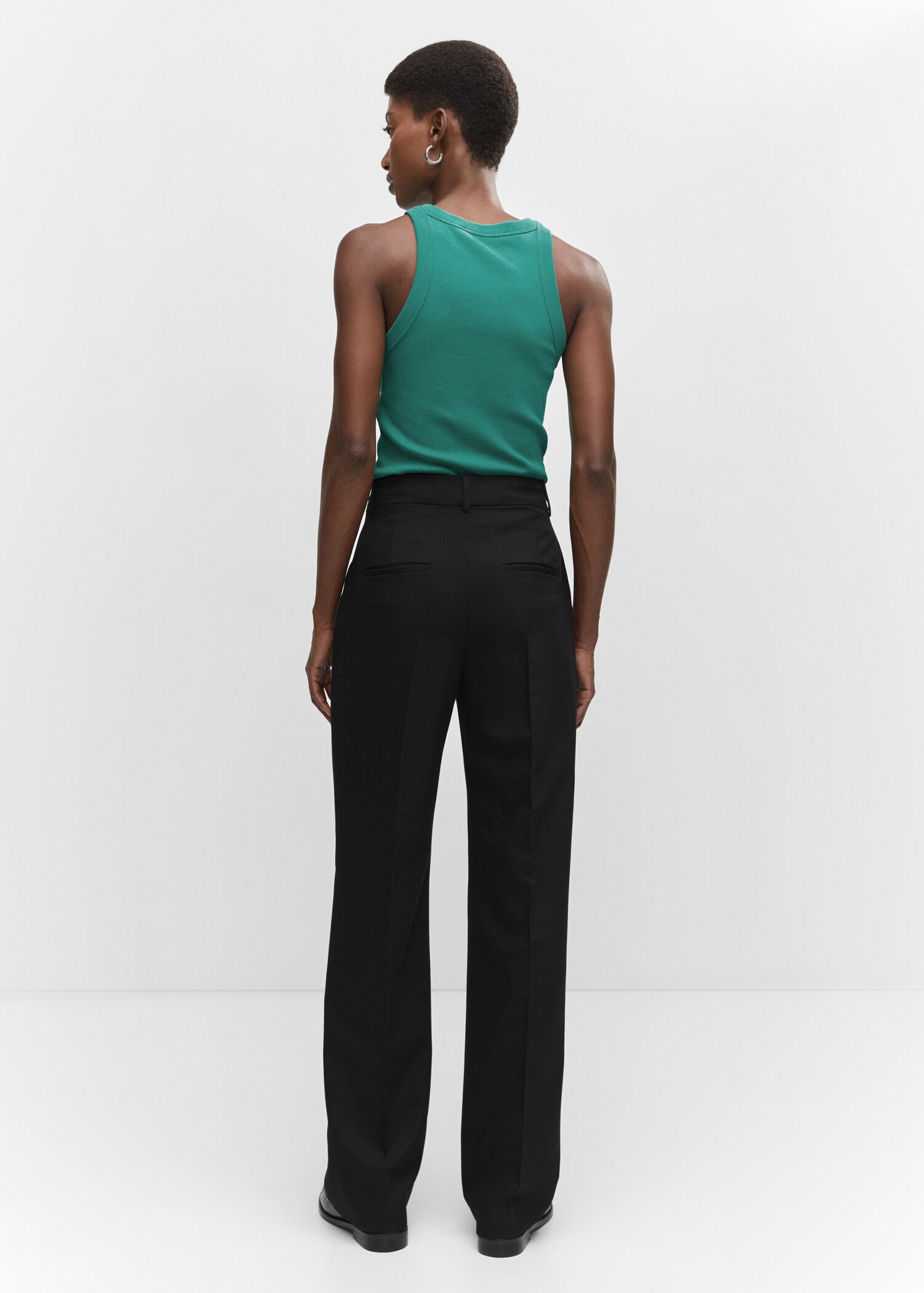 Straight suit pants - Reverse of the article