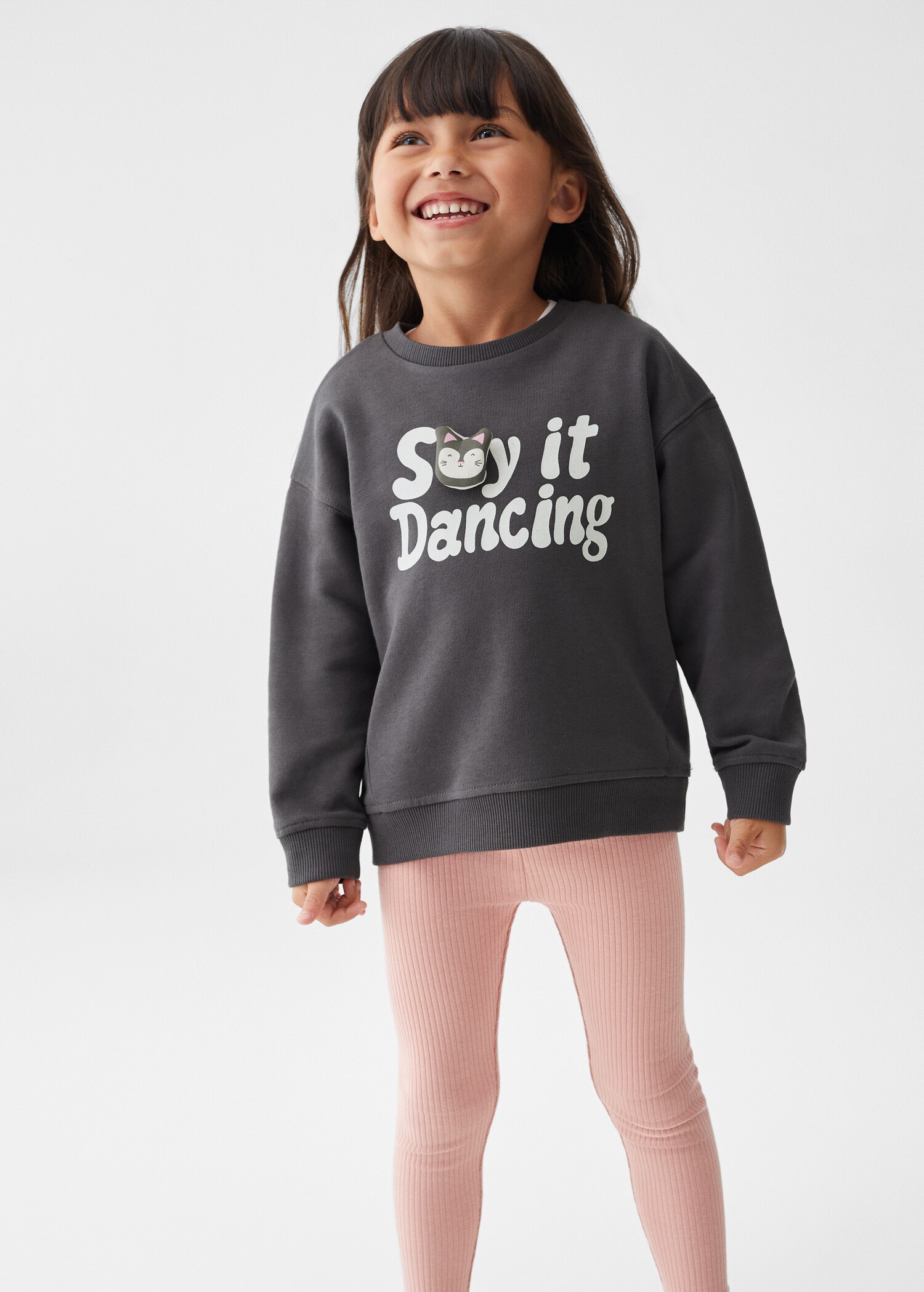 Mintás pamut sweatshirt - Felezősík