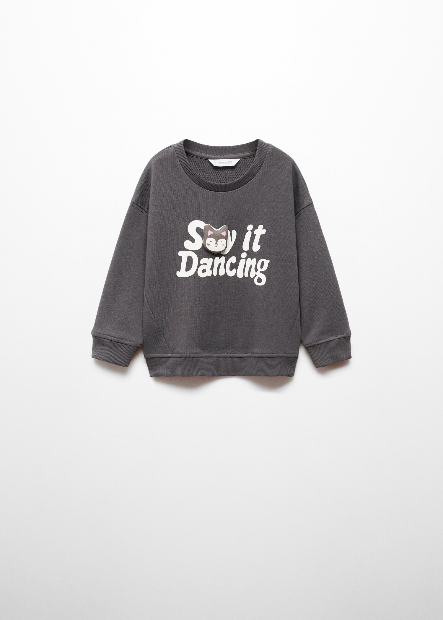 Mintás pamut sweatshirt - Termék modell nélkül