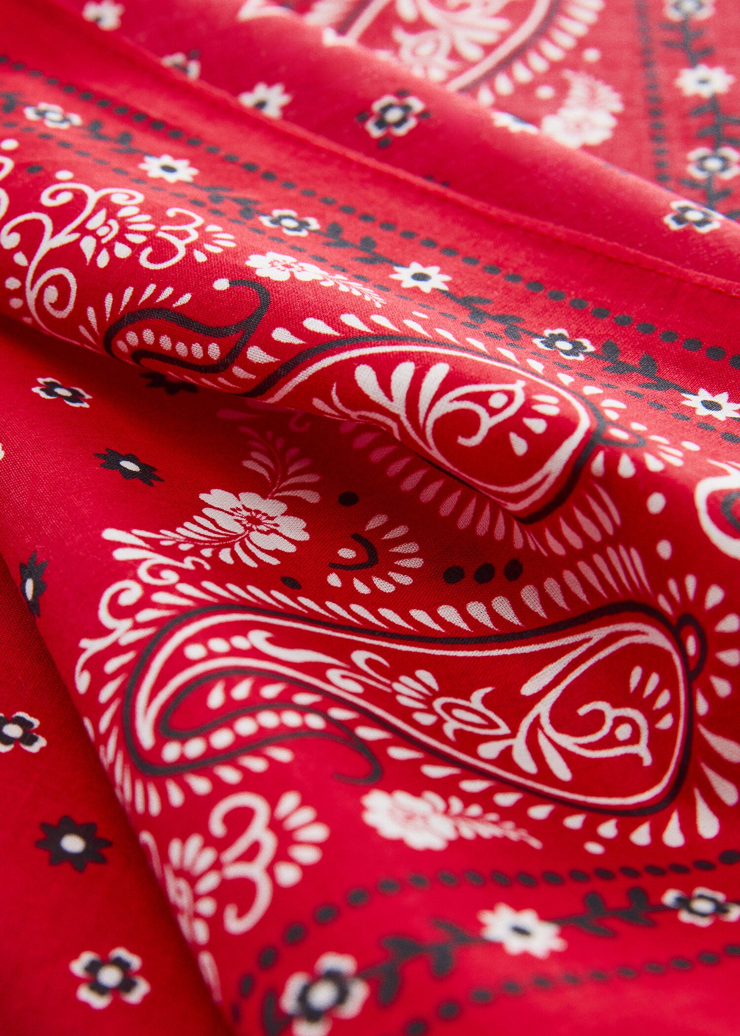 Foulard imprimé coton - Plan moyen