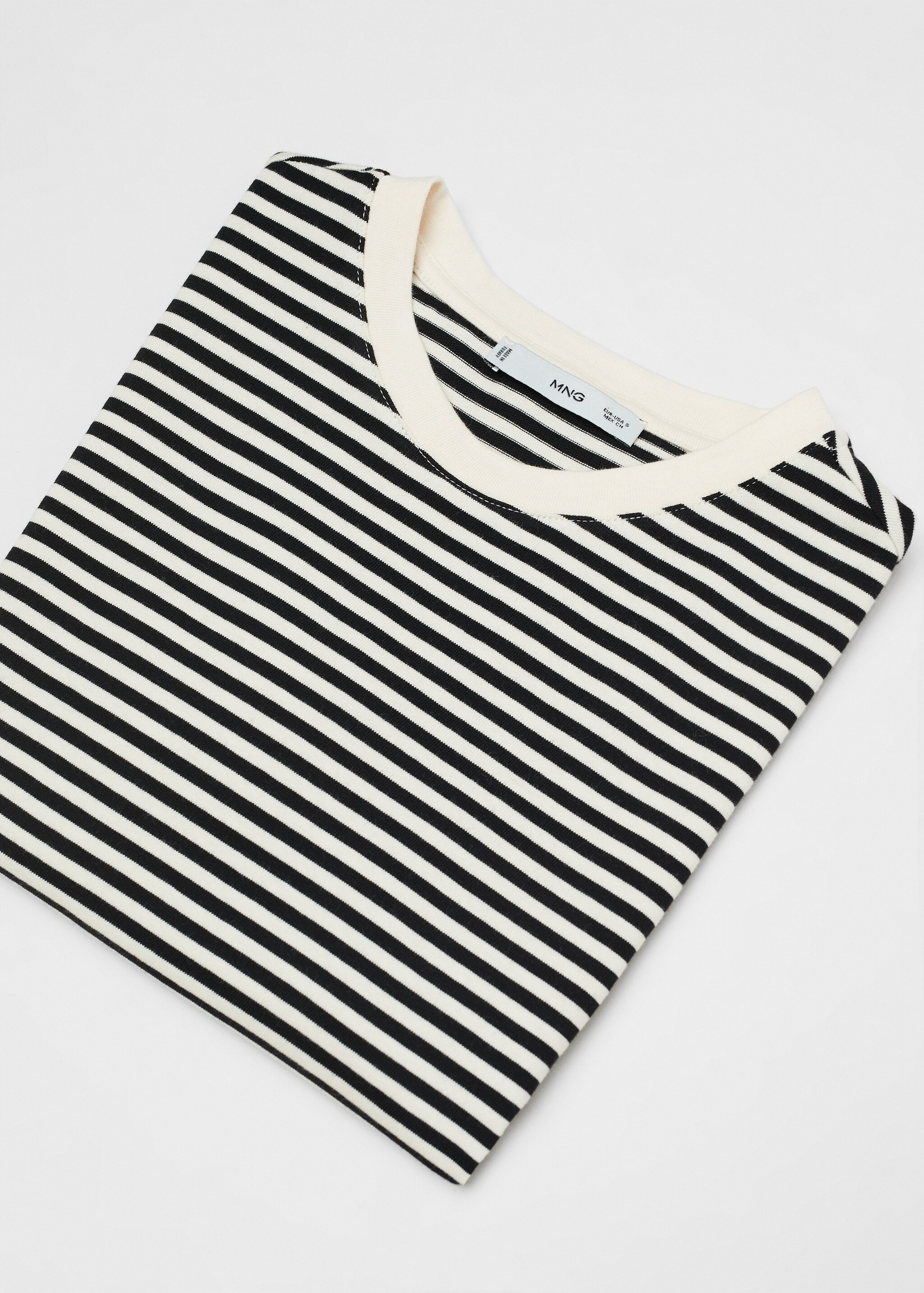 Striped cotton T-shirt - Details of the article 8