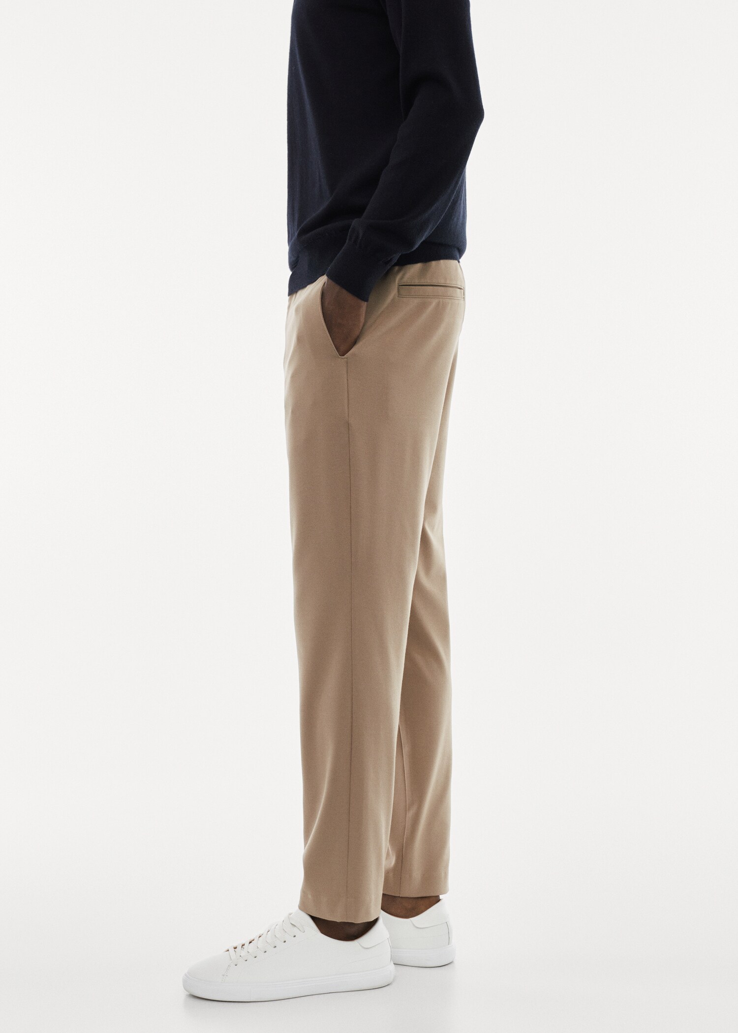Crease-resistant slim-fit trousers - Details of the article 2