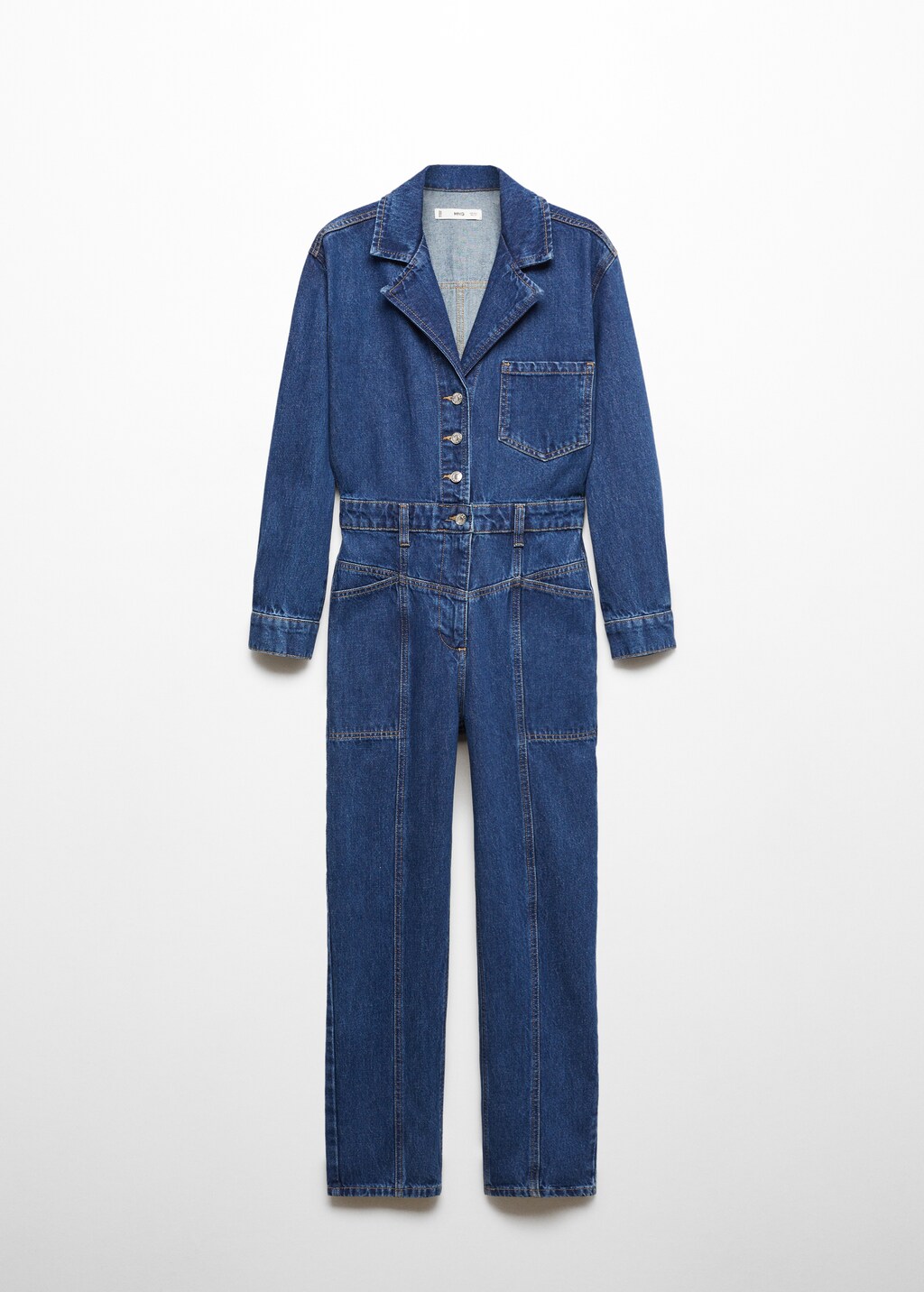 Denim jumpsuit with flaps | MANGO China