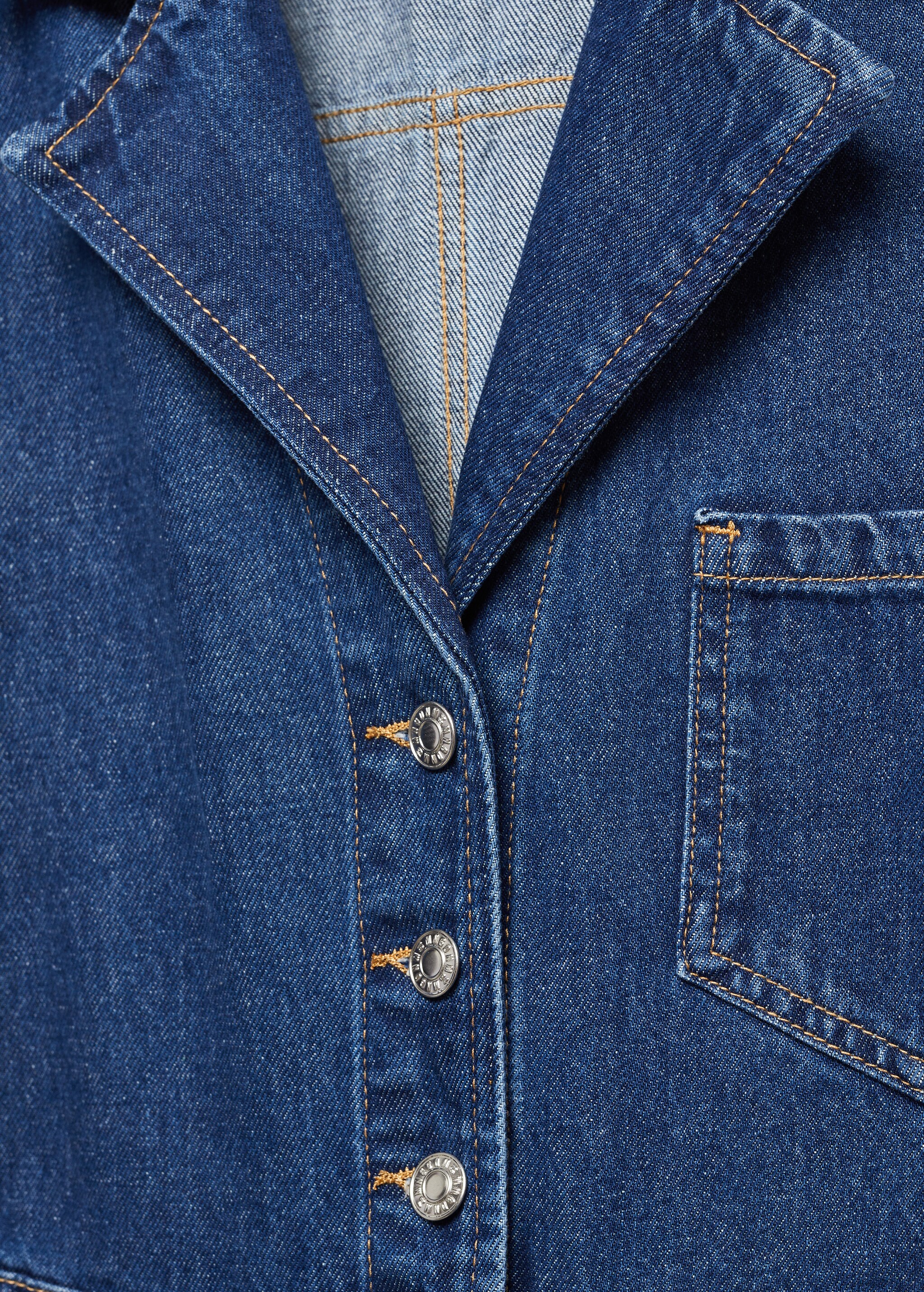 Denim jumpsuit with flaps - Details of the article 8