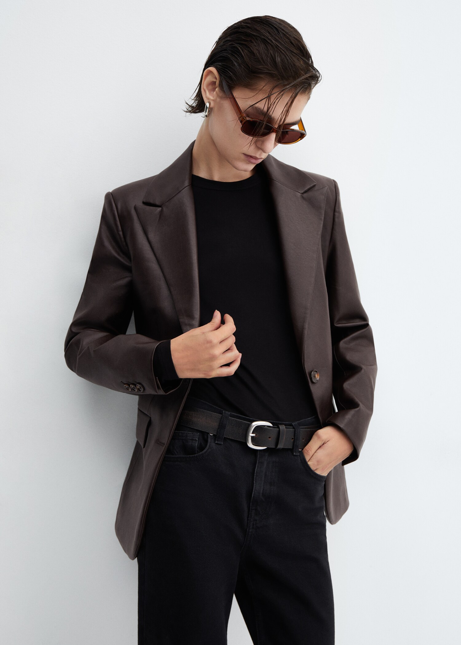 Leather-effect jacket - Details of the article 2