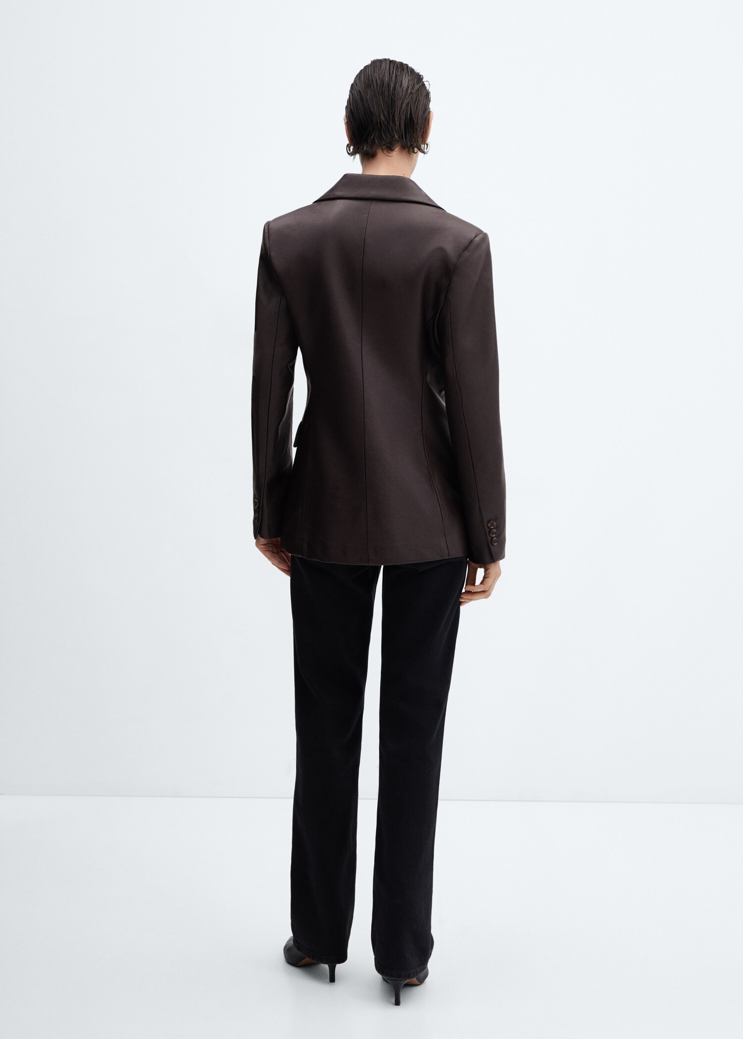 Leather-effect jacket - Reverse of the article