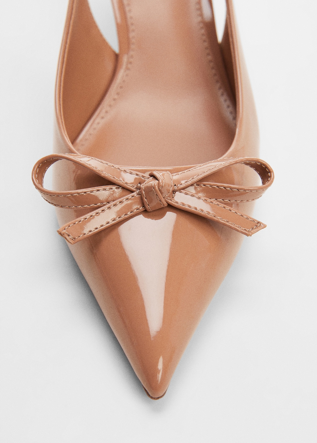 Mango slingback leather shoes discount