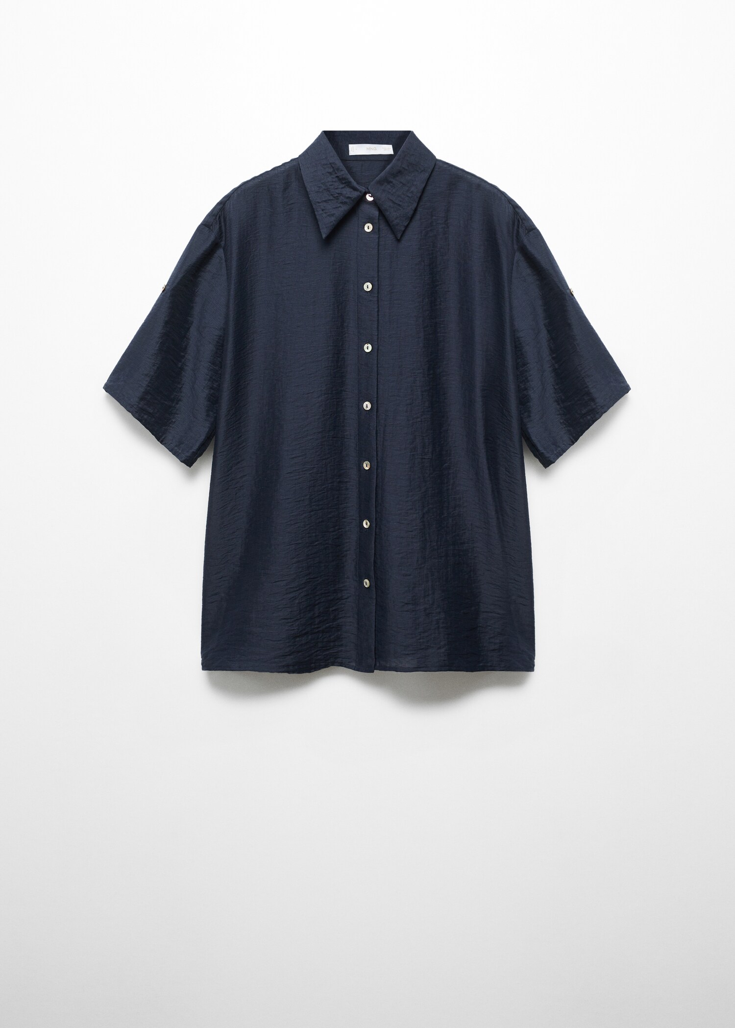 Satin buttoned shirt - Article without model