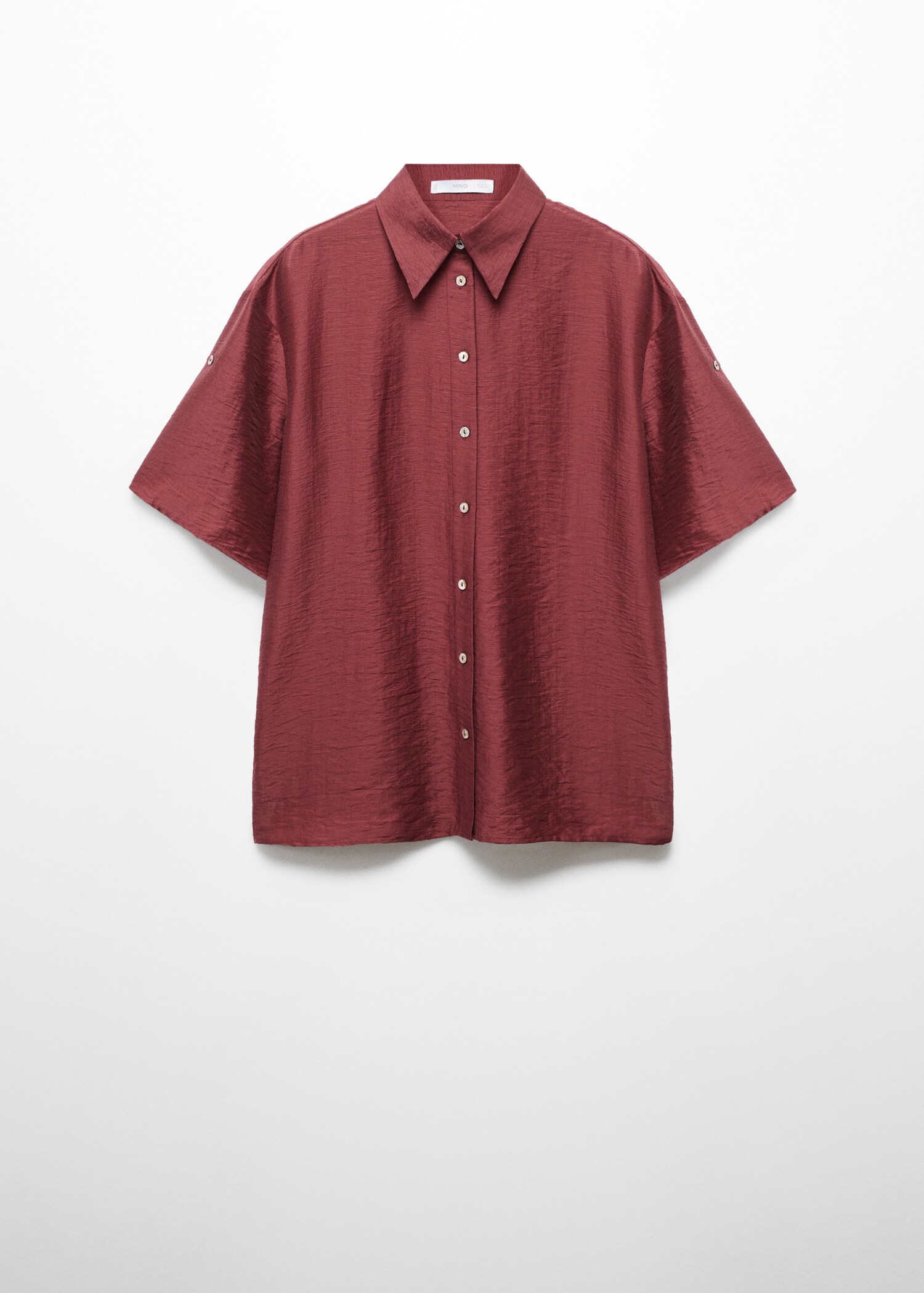 Satin buttoned shirt - Article without model