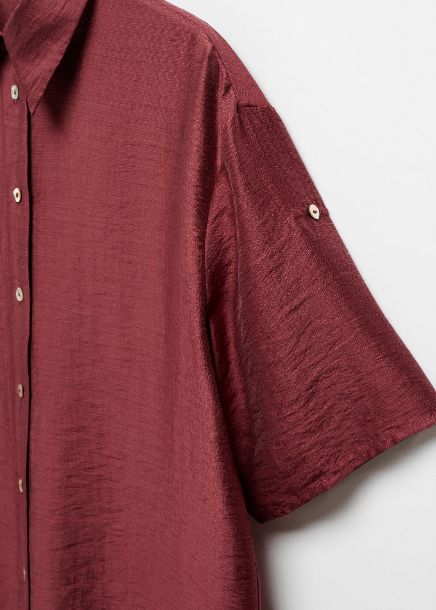 Satin buttoned shirt - Details of the article 8