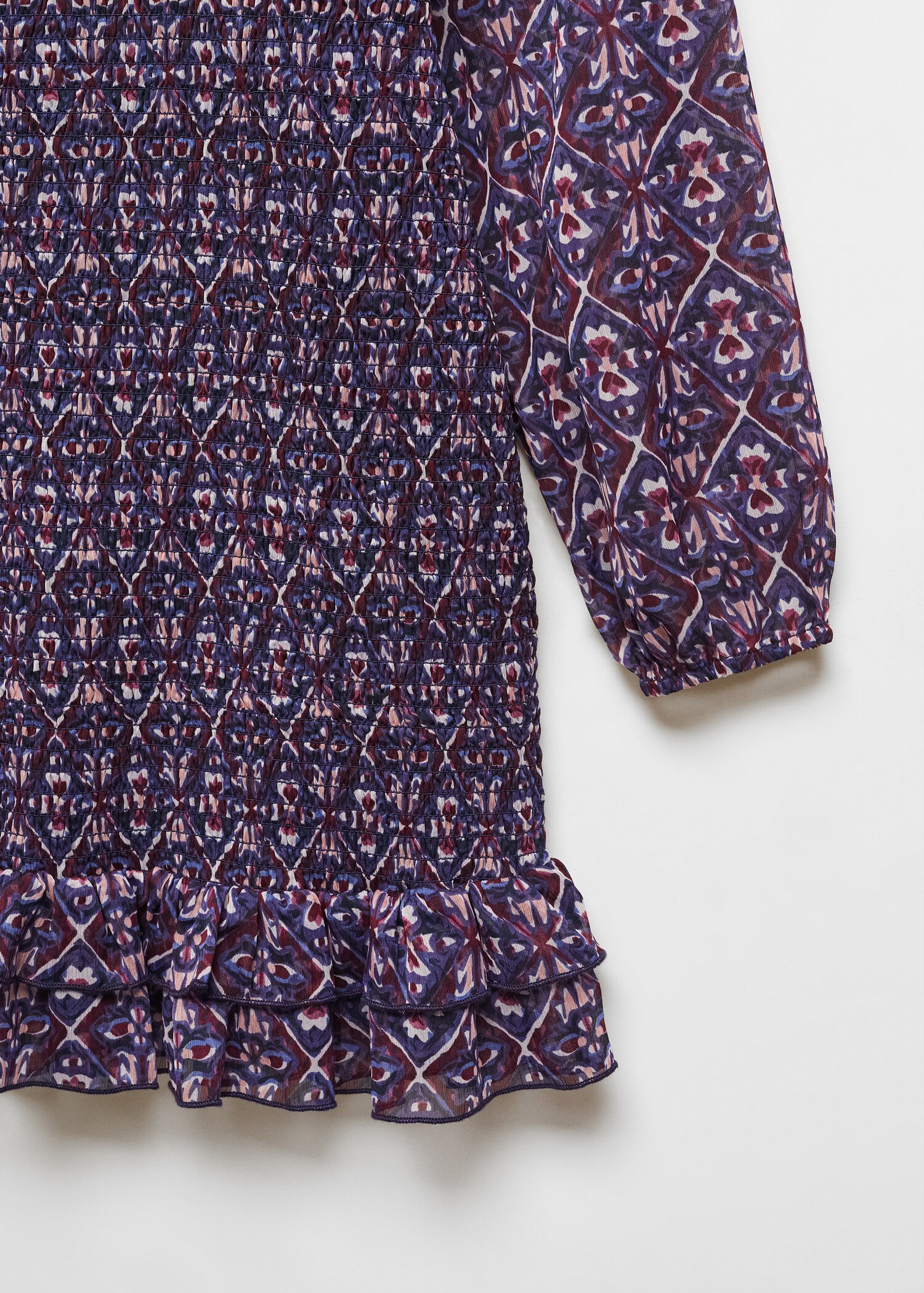 Vestido fruncido estampado - Detalle del artículo 8