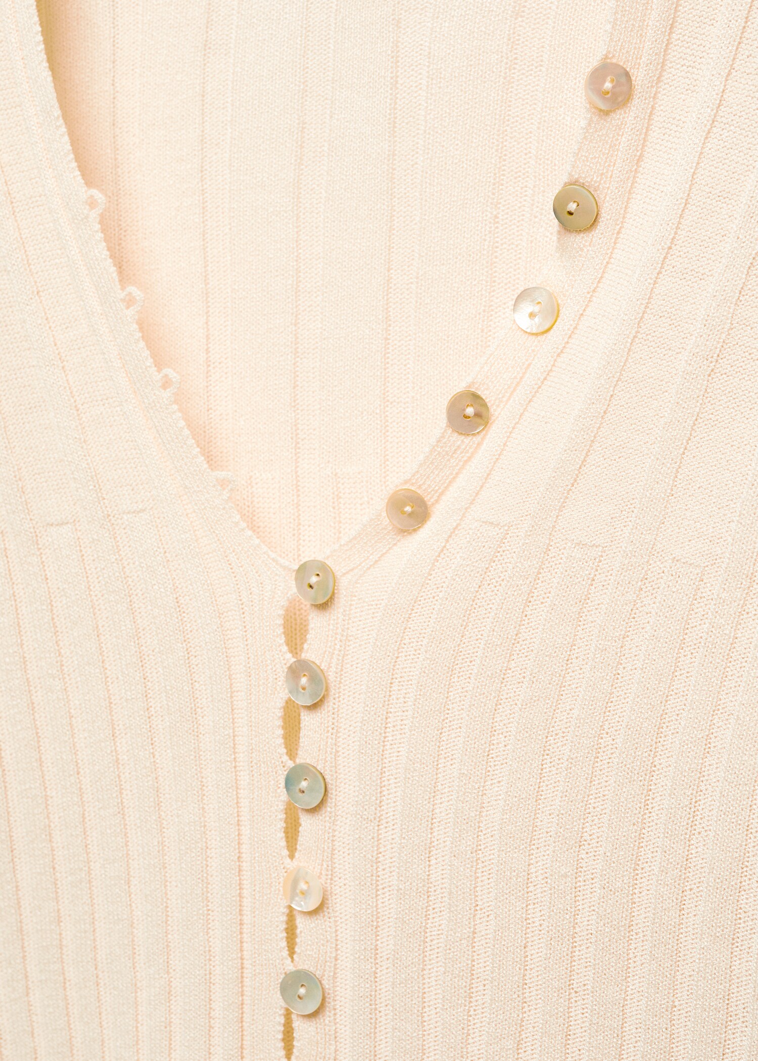 Cardigan côtelé boutons - Détail de l'article 8
