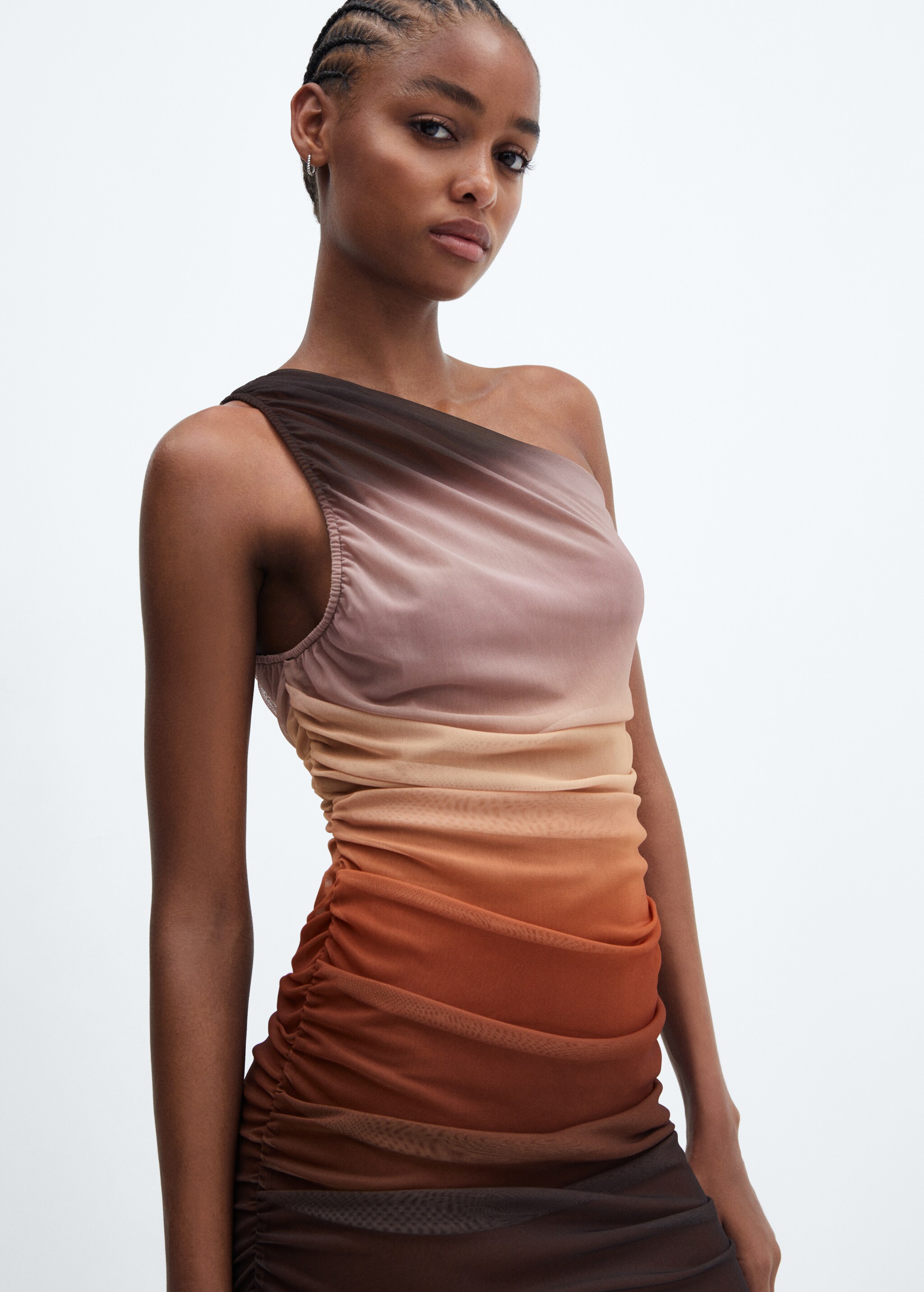 Gradient draped dress - Details of the article 2