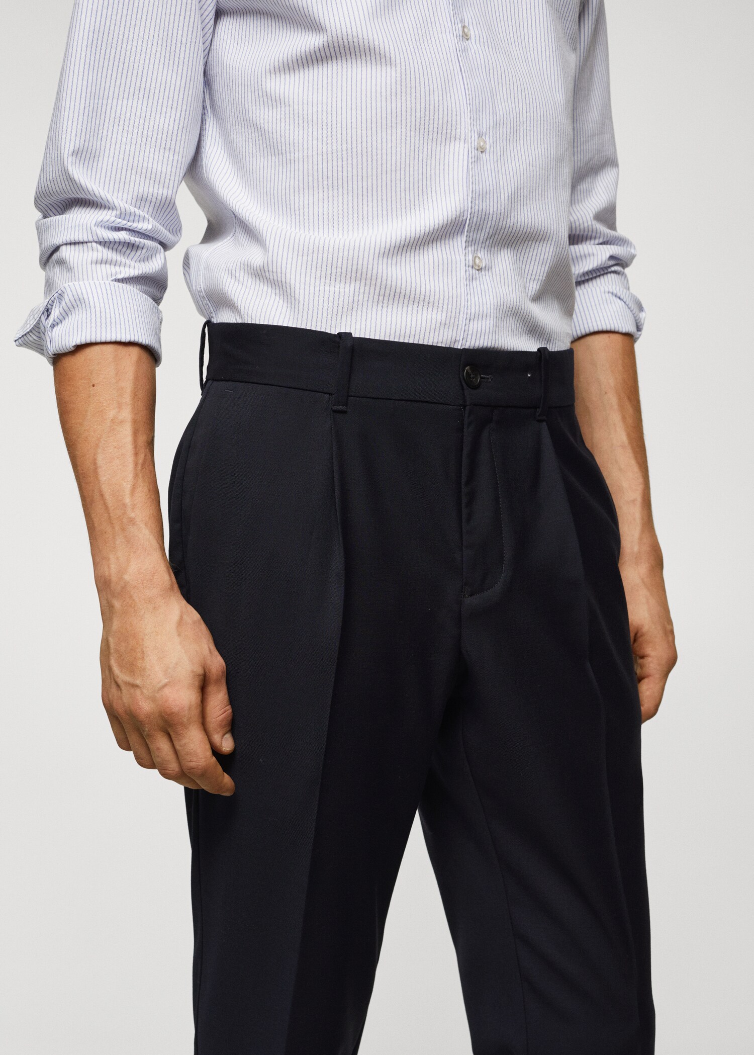 Pantaloni pinces lana vergine  - Dettaglio dell'articolo 1