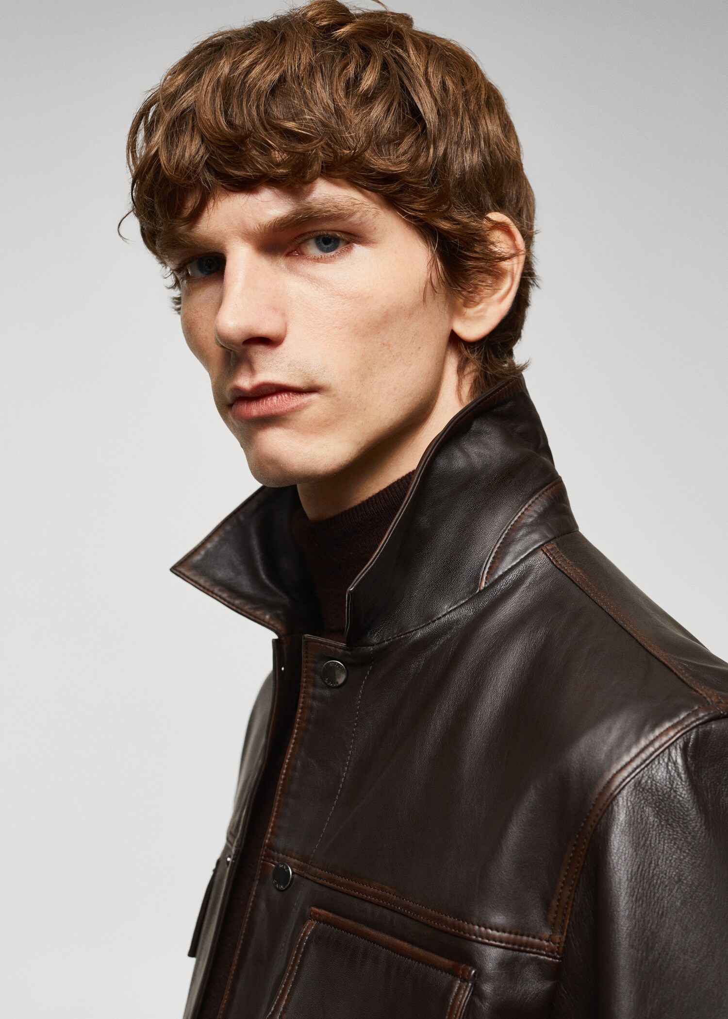 Veste cuir effet usé - Détail de l'article 4