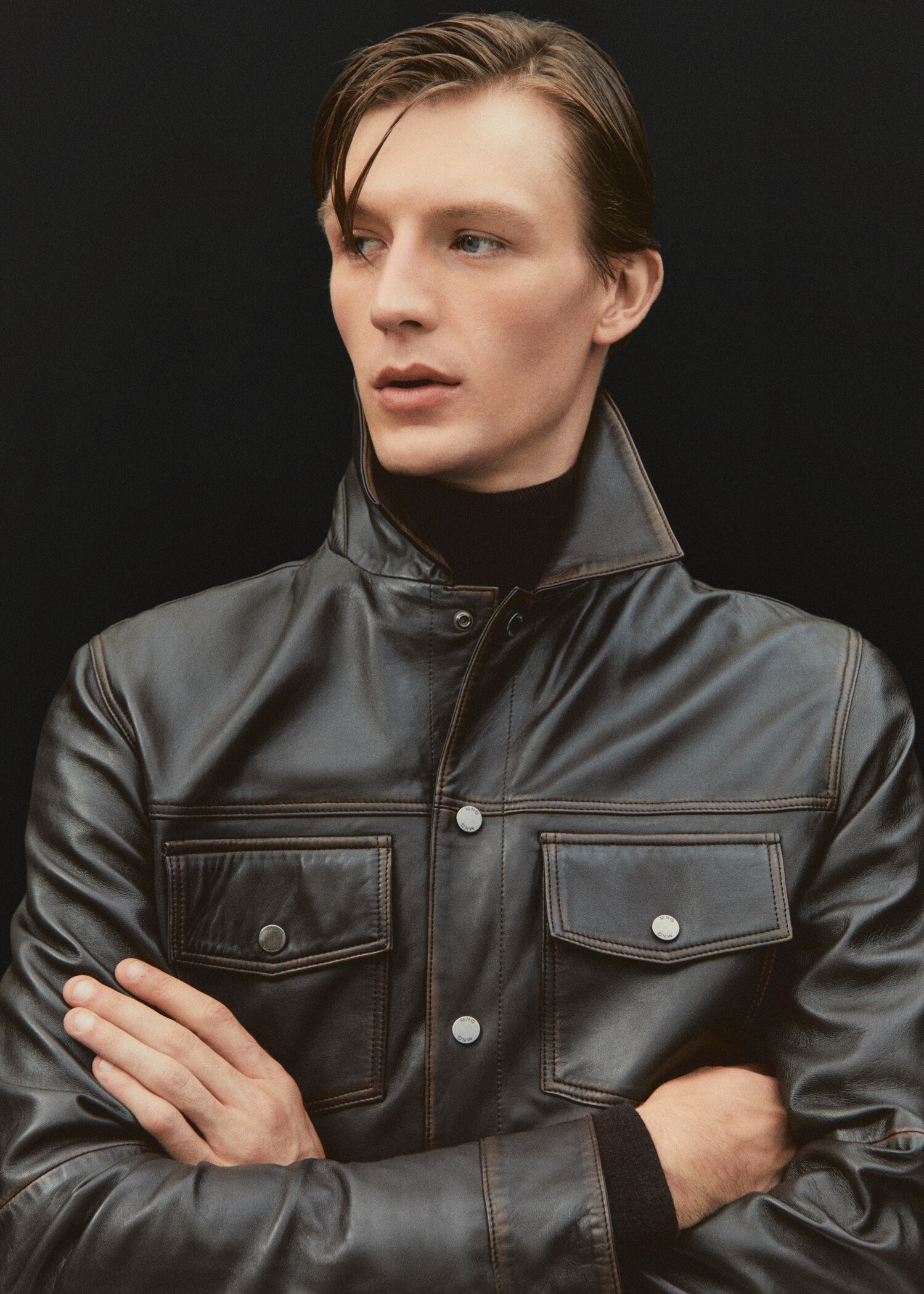 Veste cuir effet usé - Détail de l'article 5