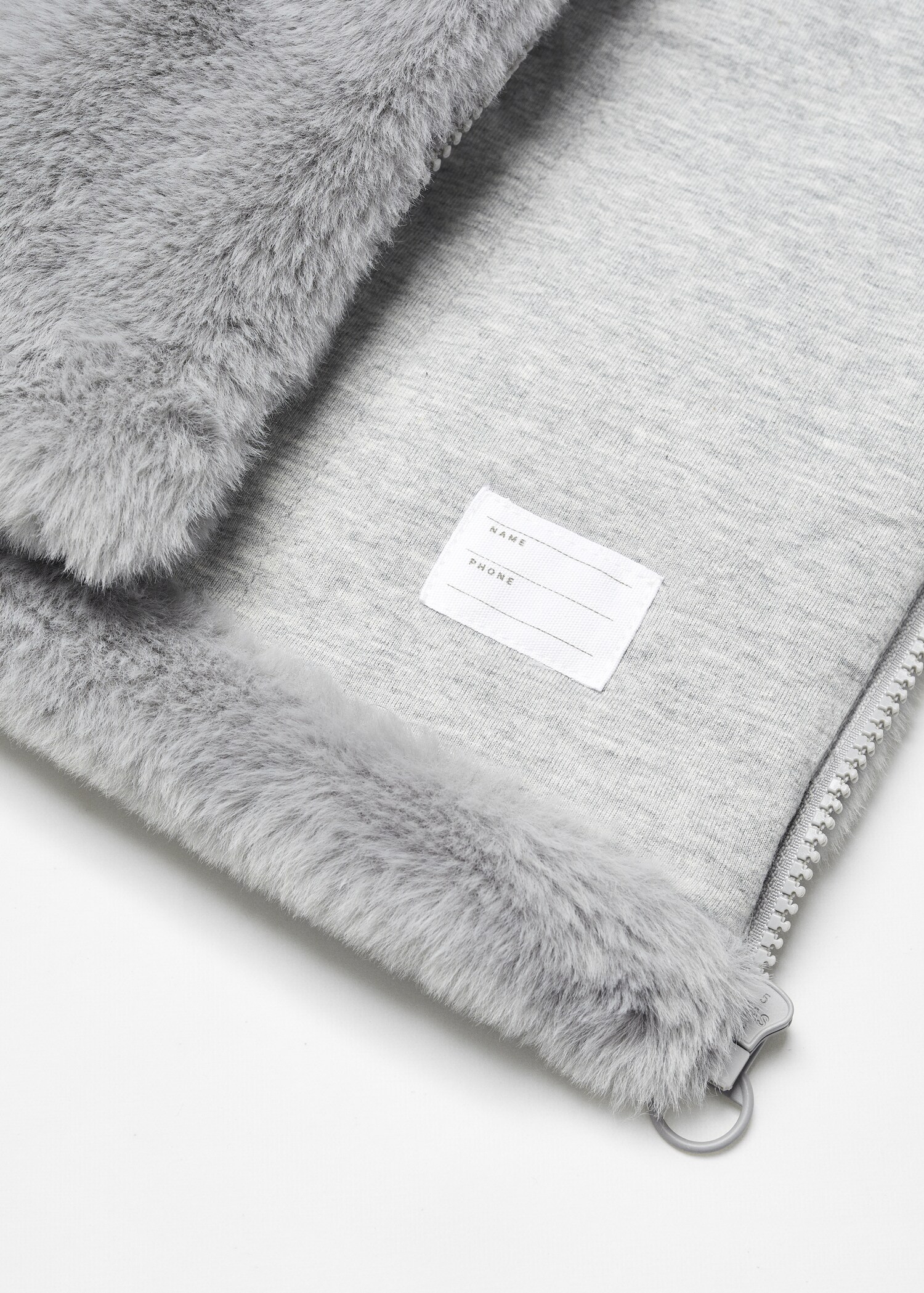 Manteau fourrure synthétique à capuche - Détail de l'article 8