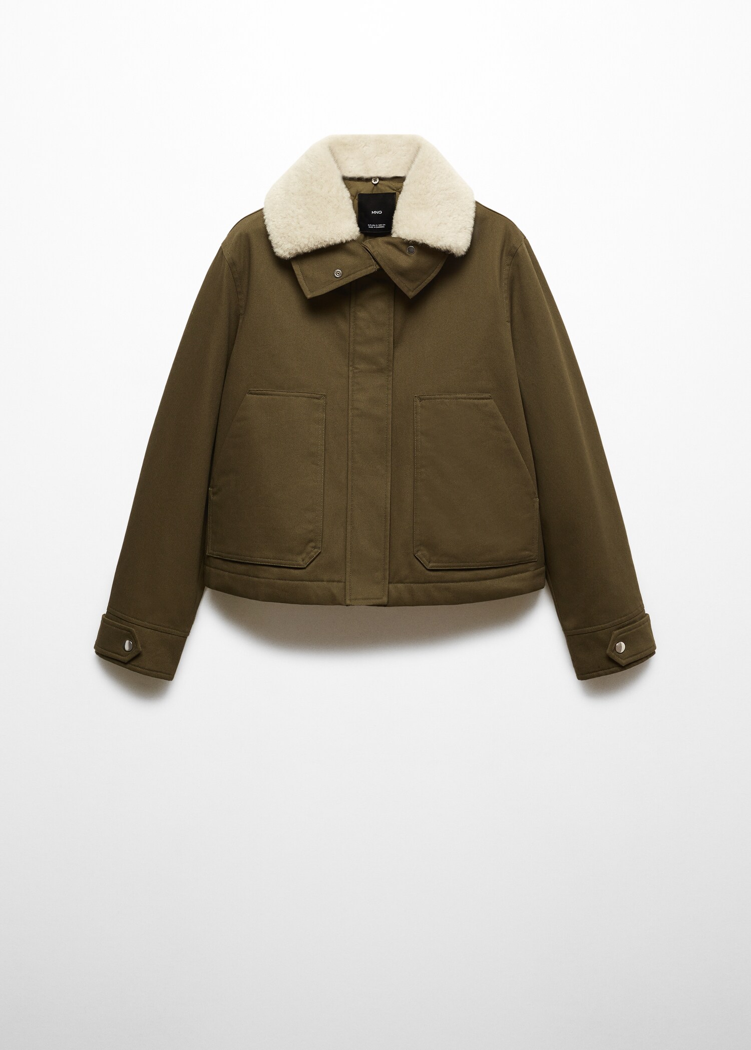 Parka col imitation fourrure amovible - Article sans modèle