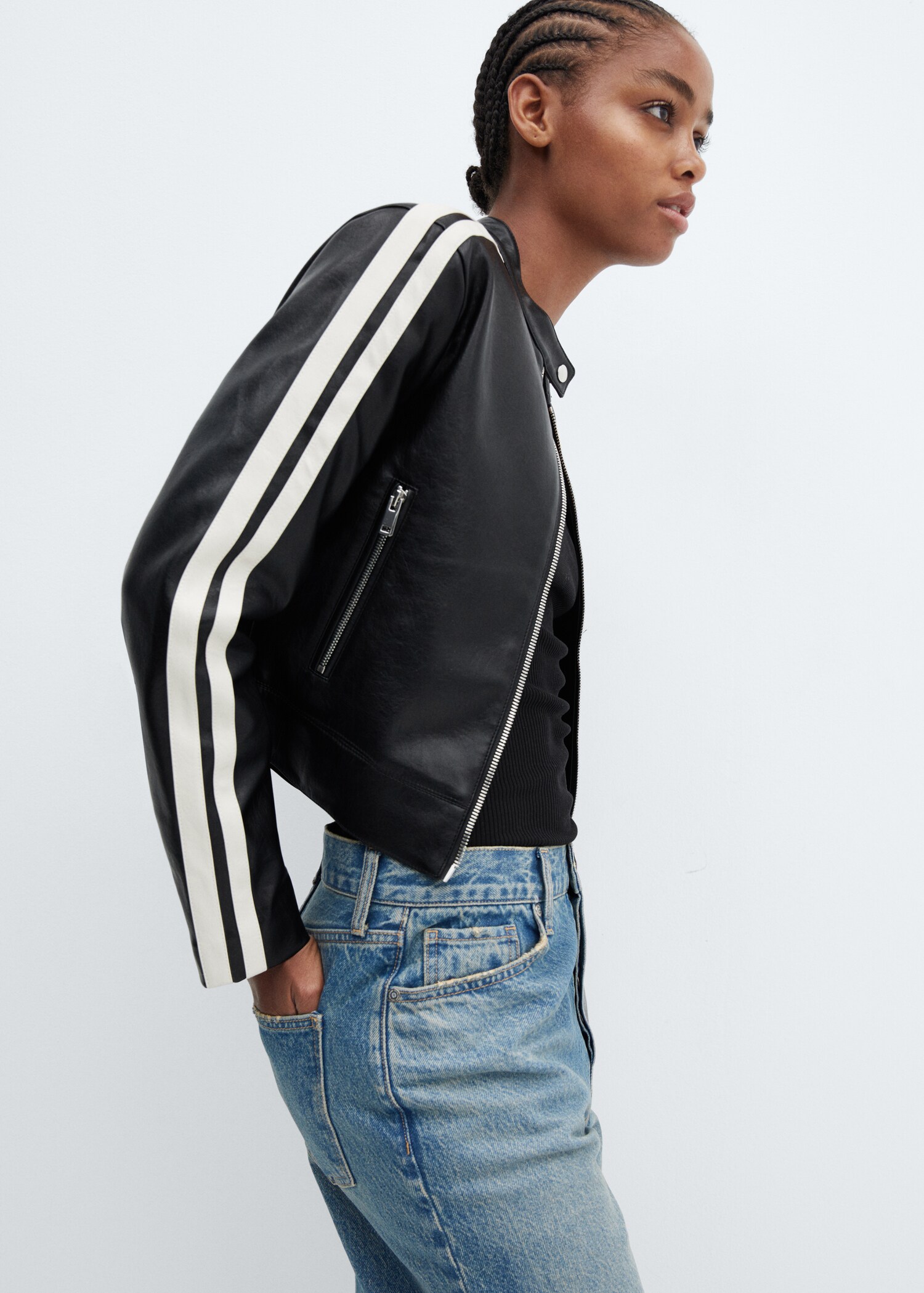Blouson biker simili-cuir - Détail de l'article 2