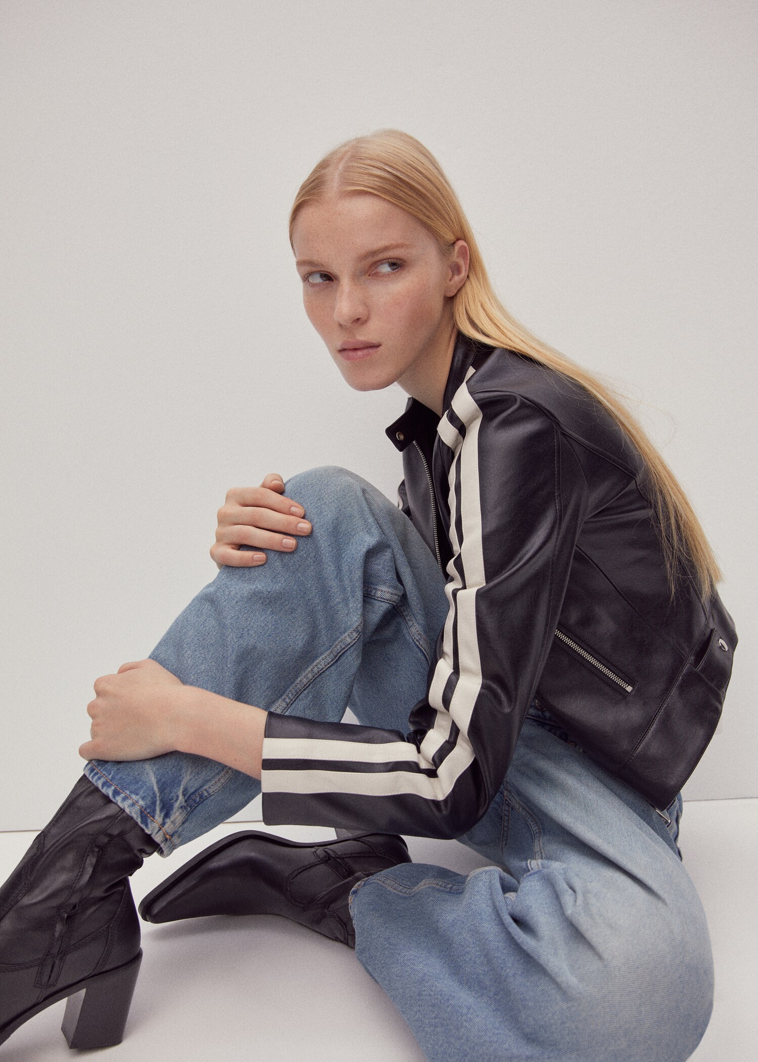 Blouson biker simili-cuir - Détail de l'article 9