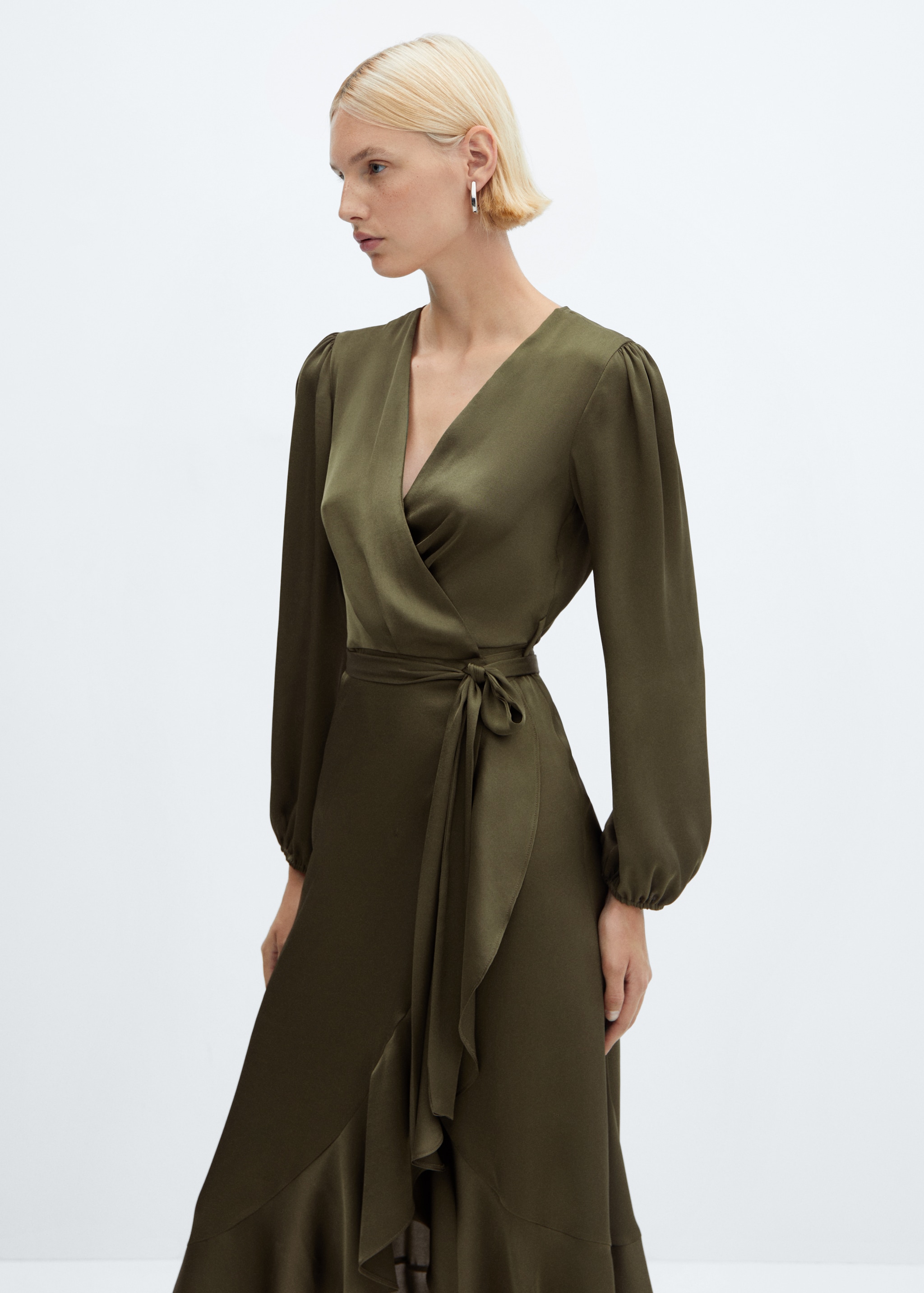 Ruffle wrap dress MANGO China - Main Image
