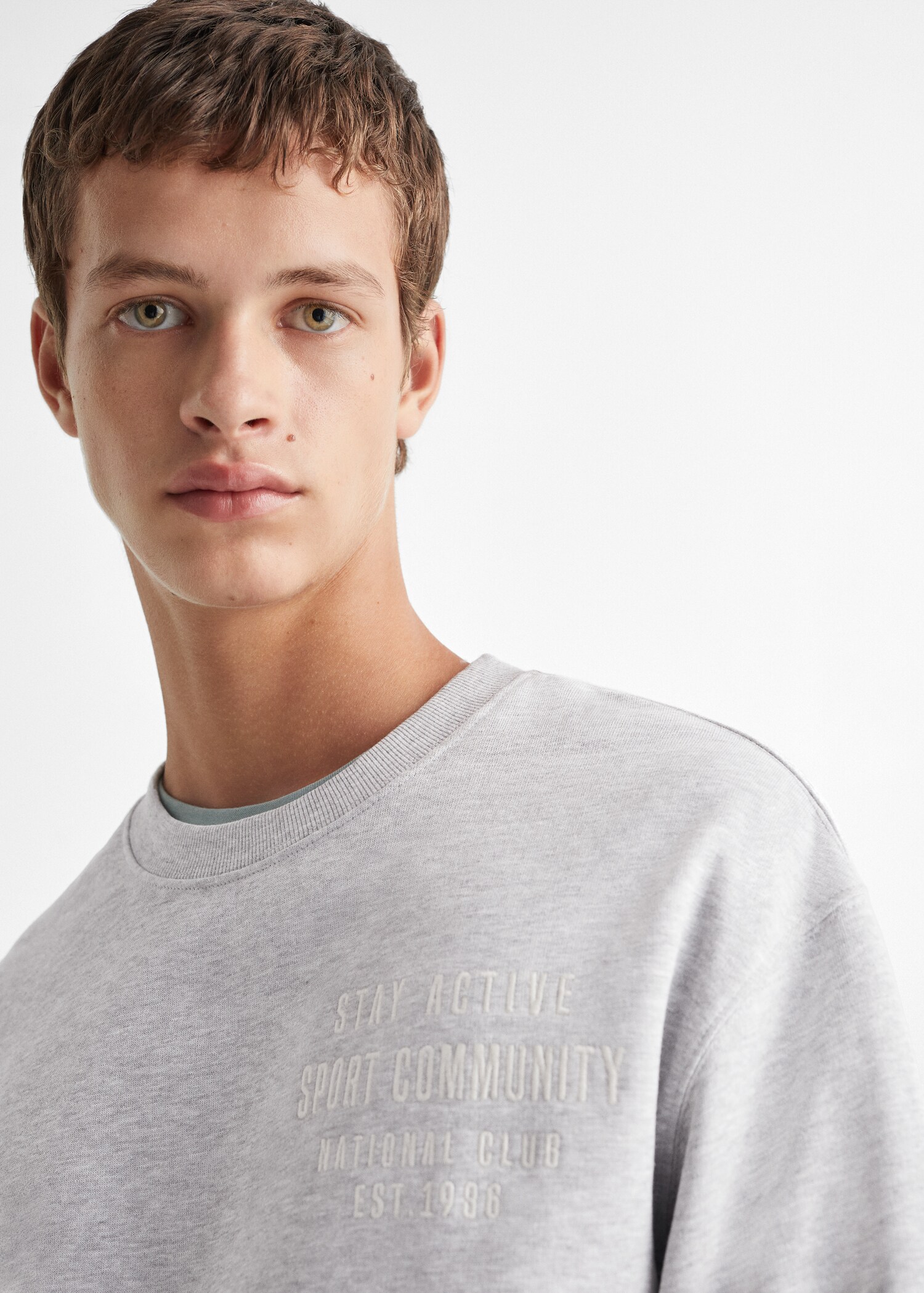 Printed message sweatshirt - Details of the article 1