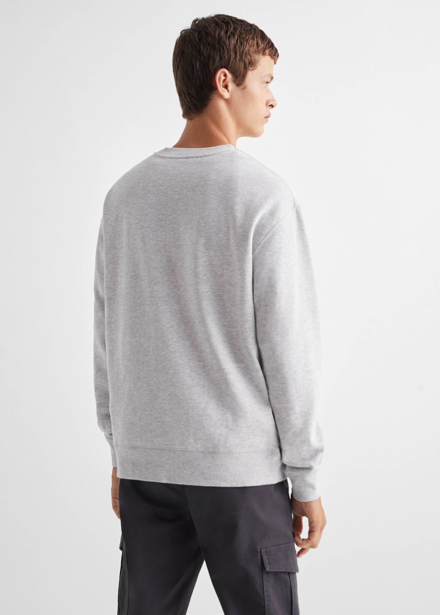 Sudadera mensaje estampado - Reverso del artículo