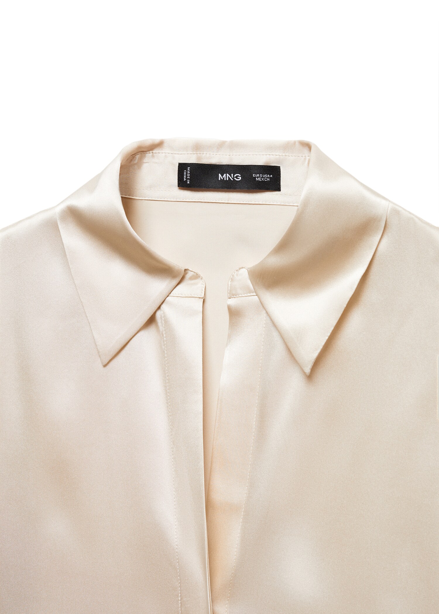 Satin silk shirt - Details of the article 8