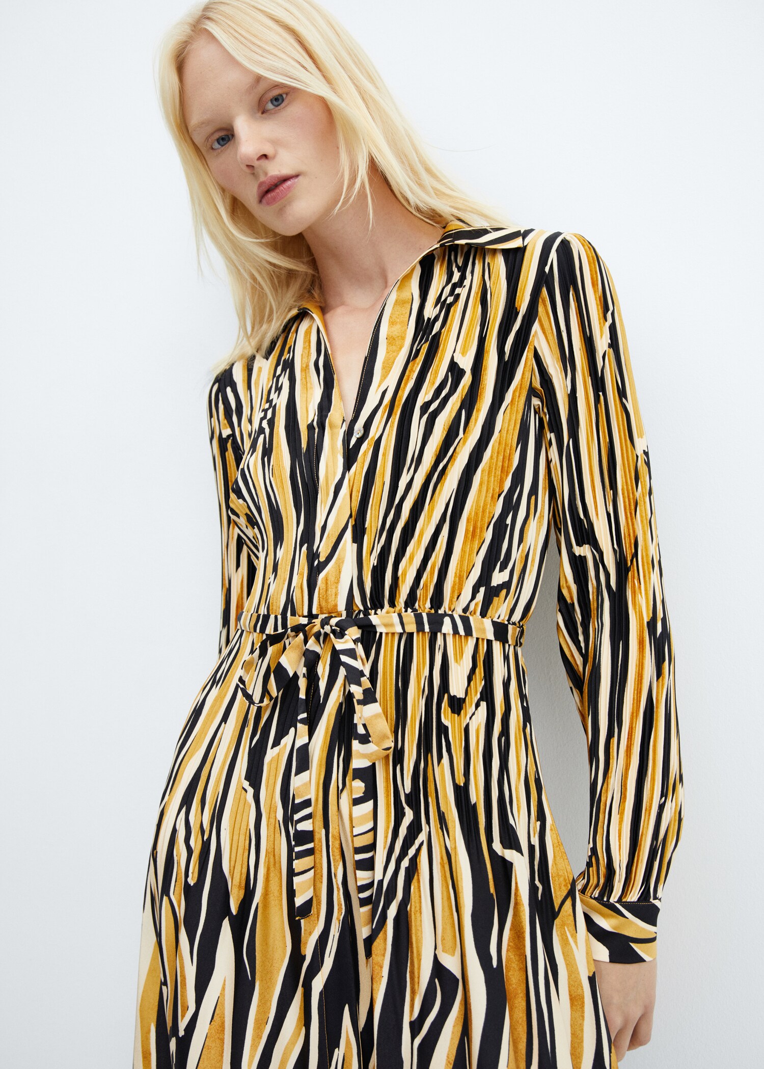 Vestido camisero estampado - Detalle del artículo 1