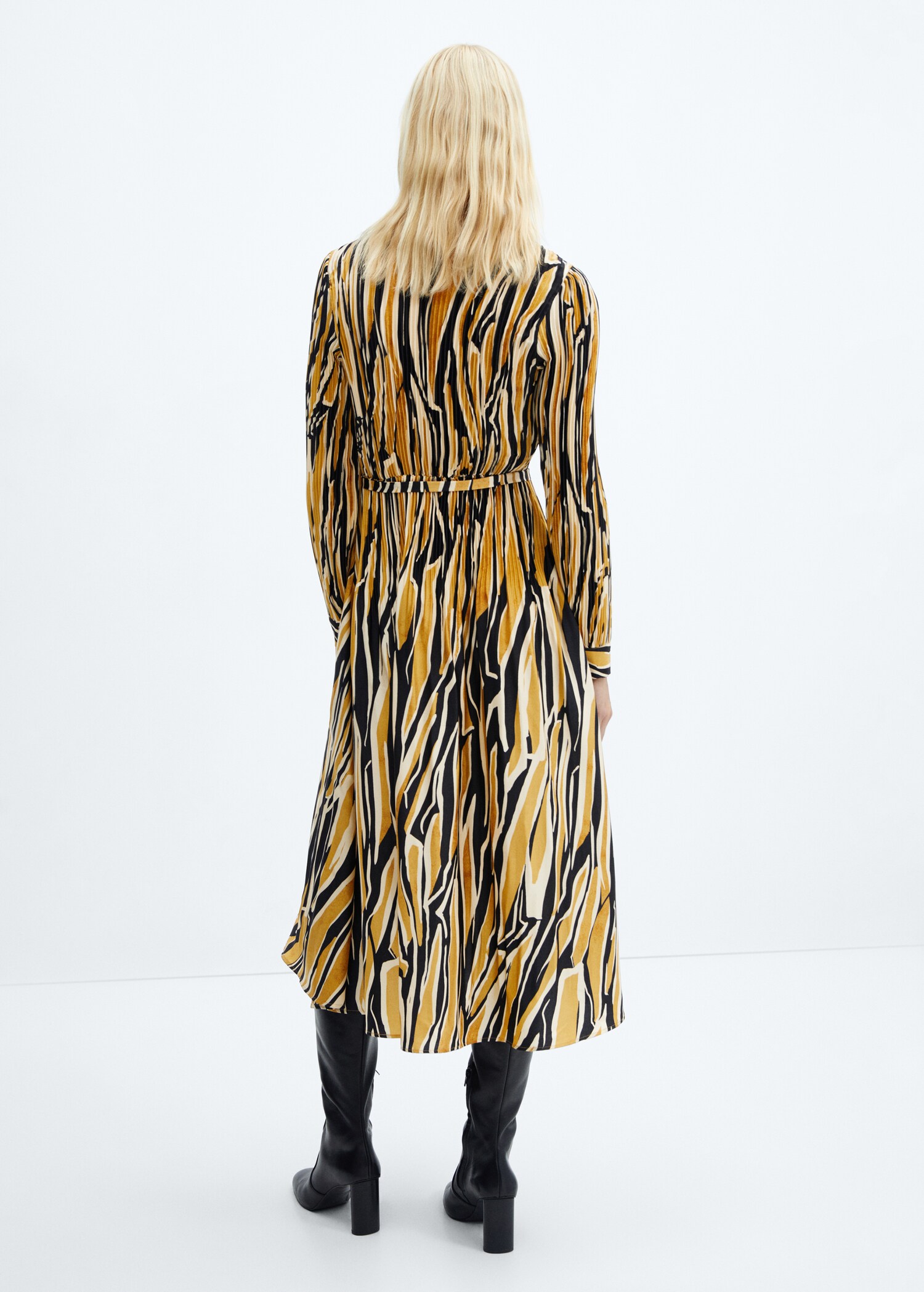Vestido camisero estampado - Reverso del artículo