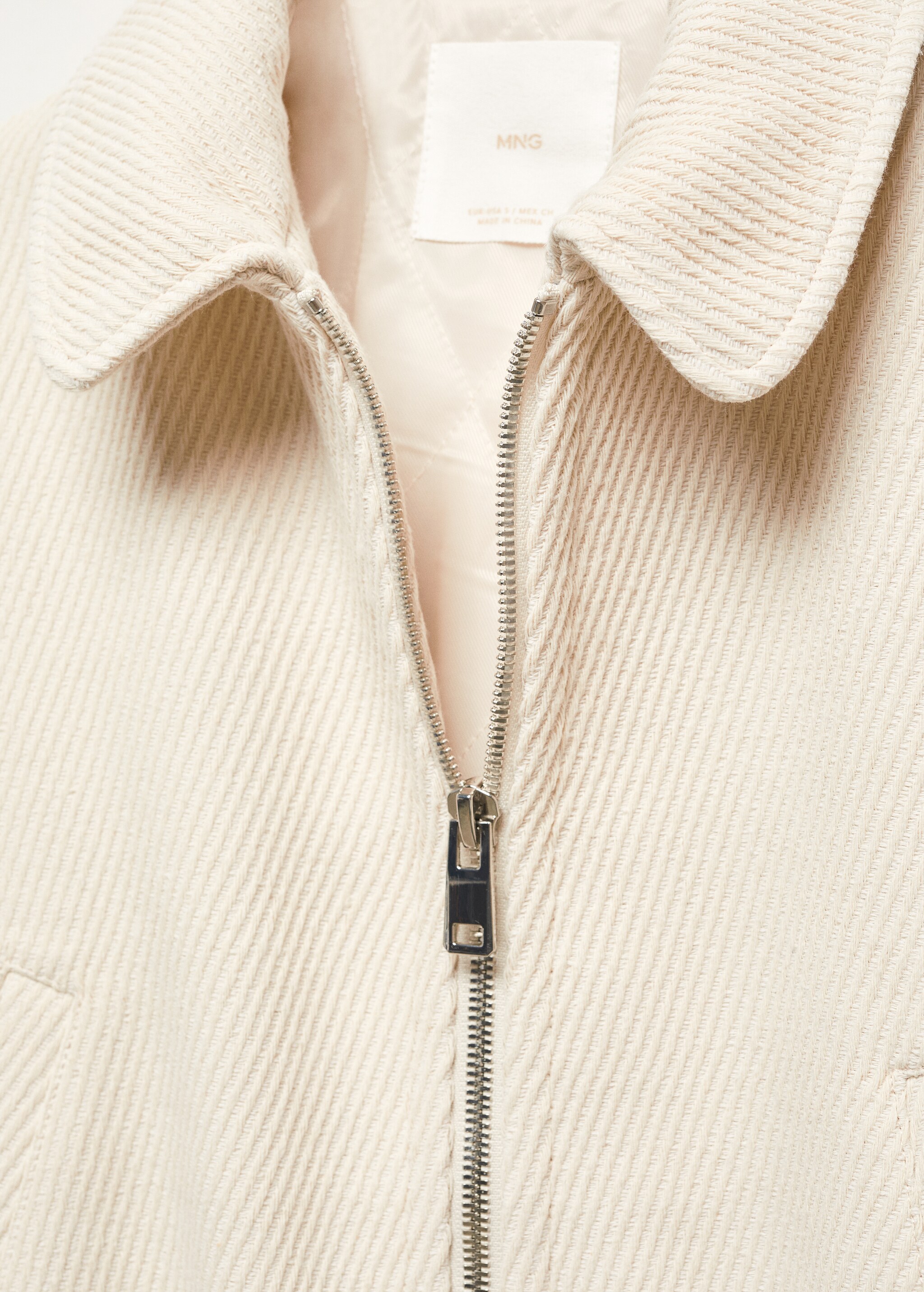 Textured bomber jacket - Details of the article 8