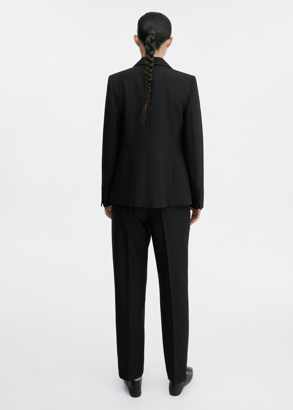 Straight wool suit pants - image 3