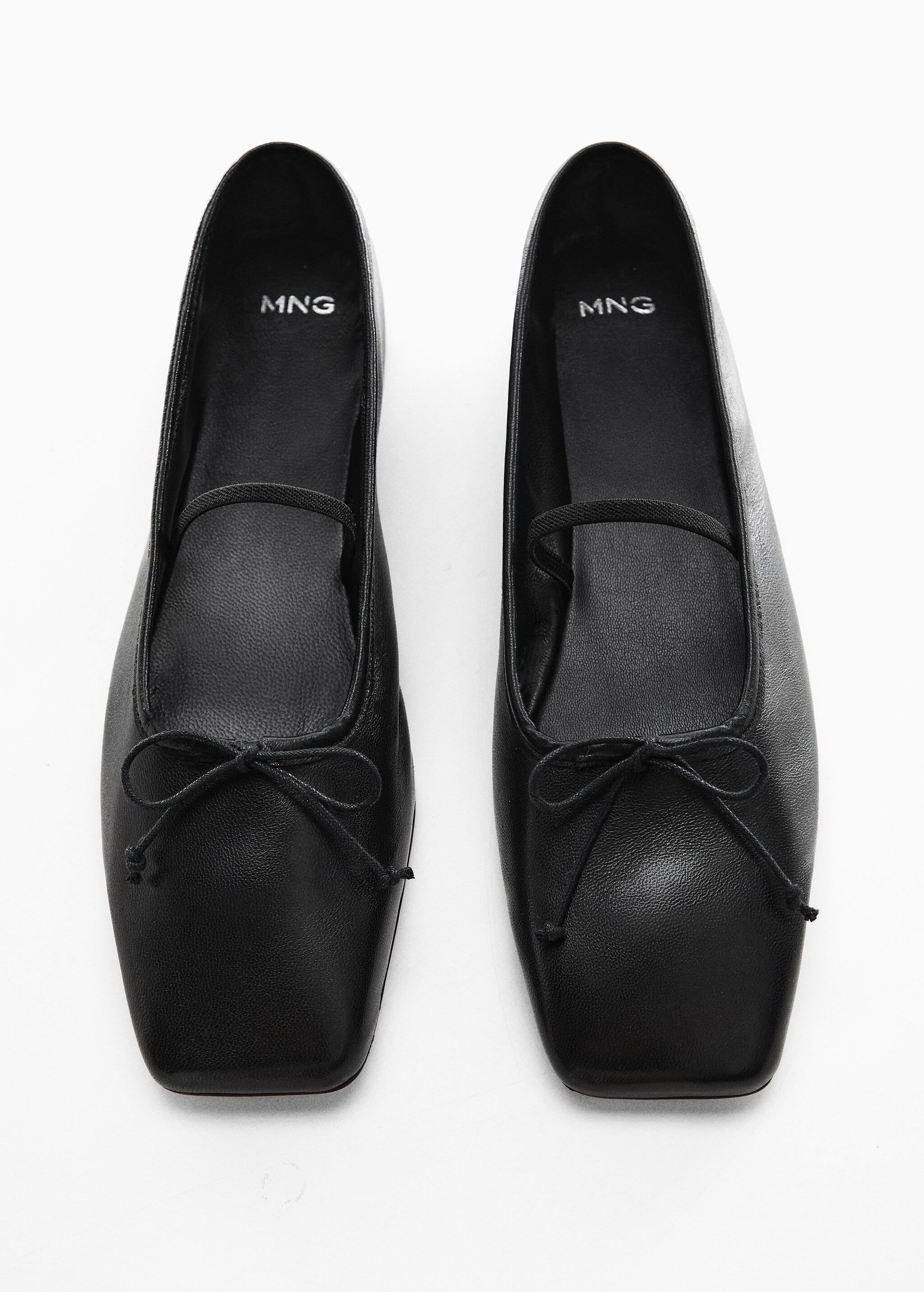 Square-toe leather ballerinas - Details of the article 5