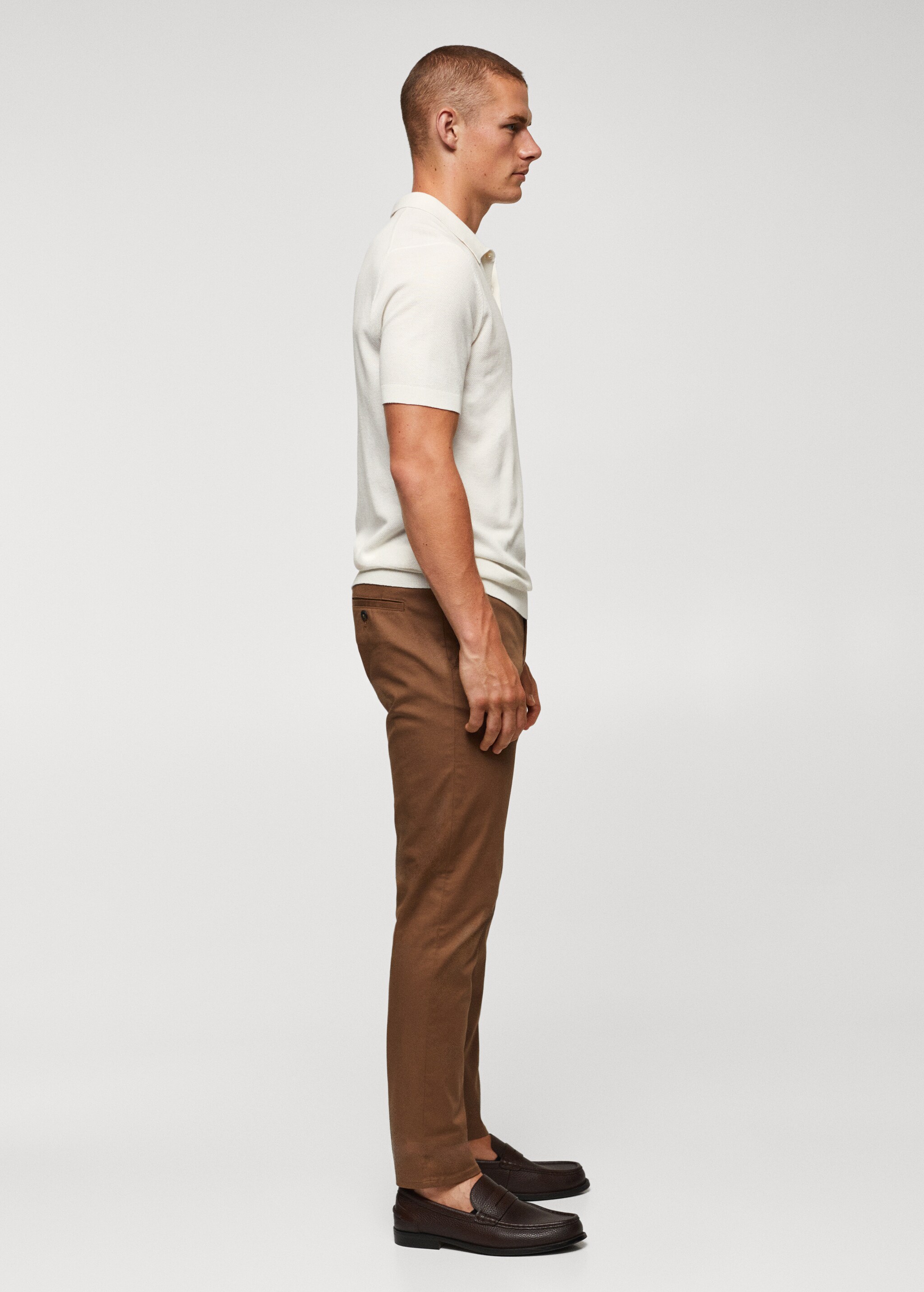 Structured knit cotton polo - Details of the article 2