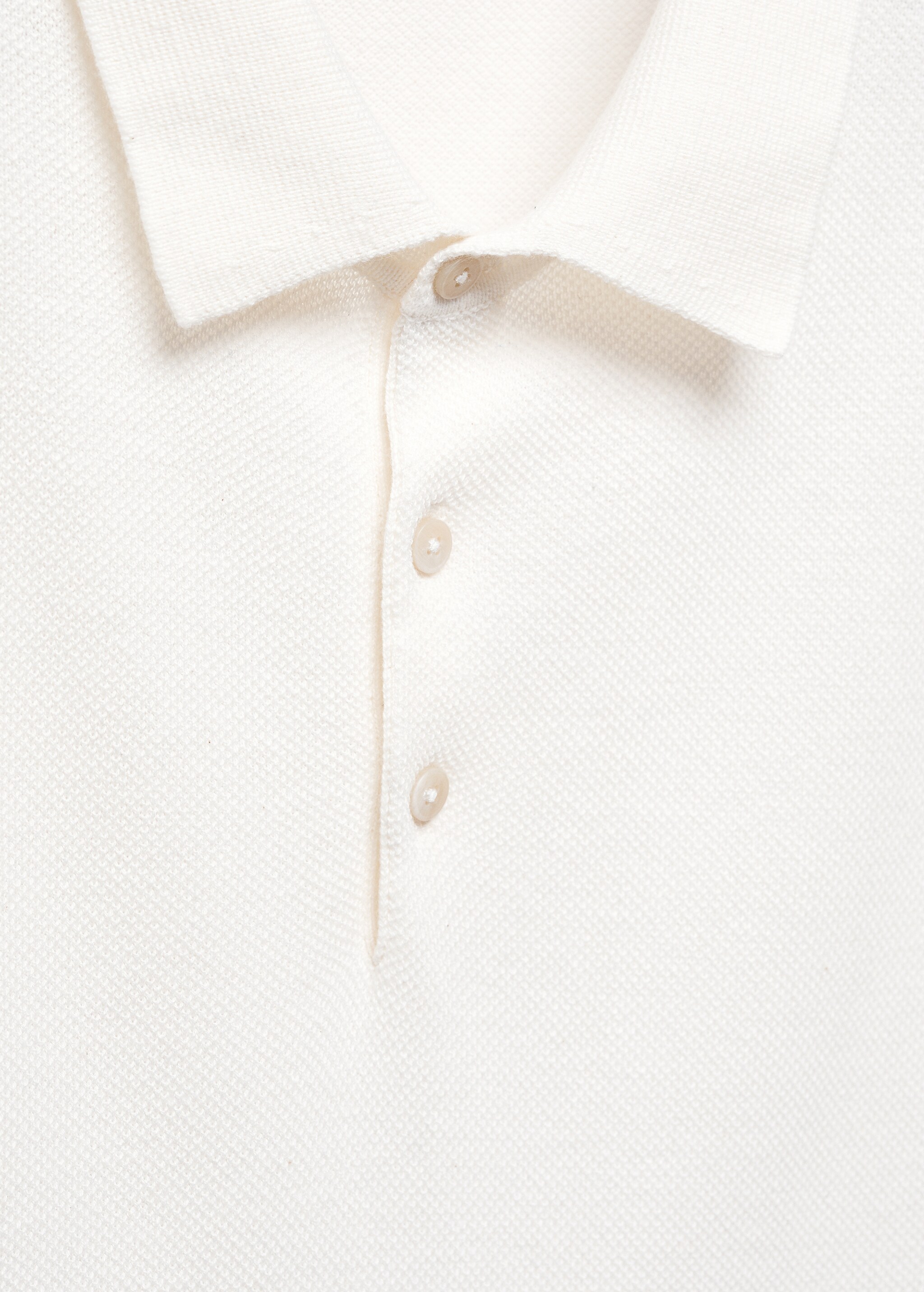 Structured knit cotton polo - Details of the article 8