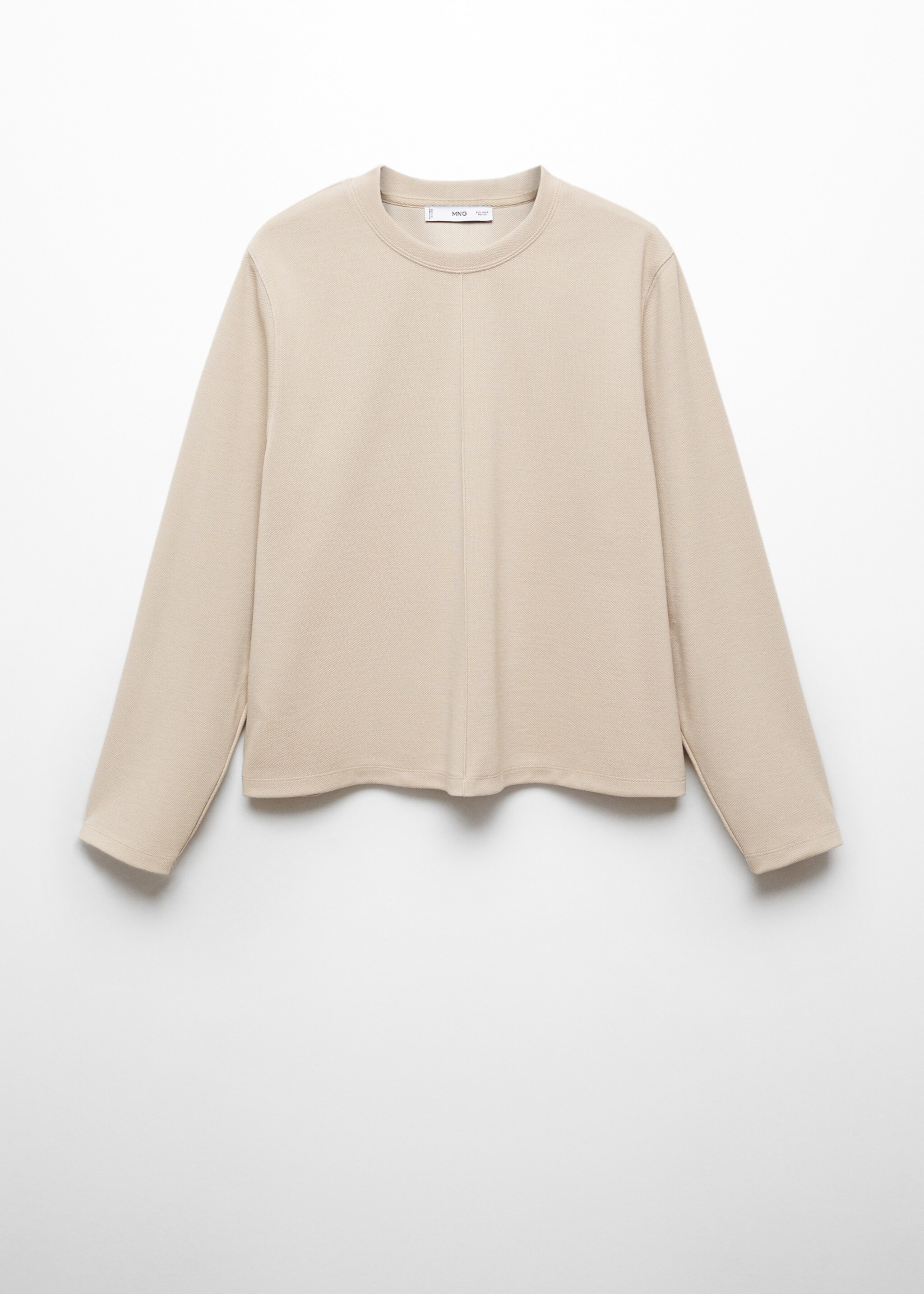 Decorative stitching sweatshirt - Article without model