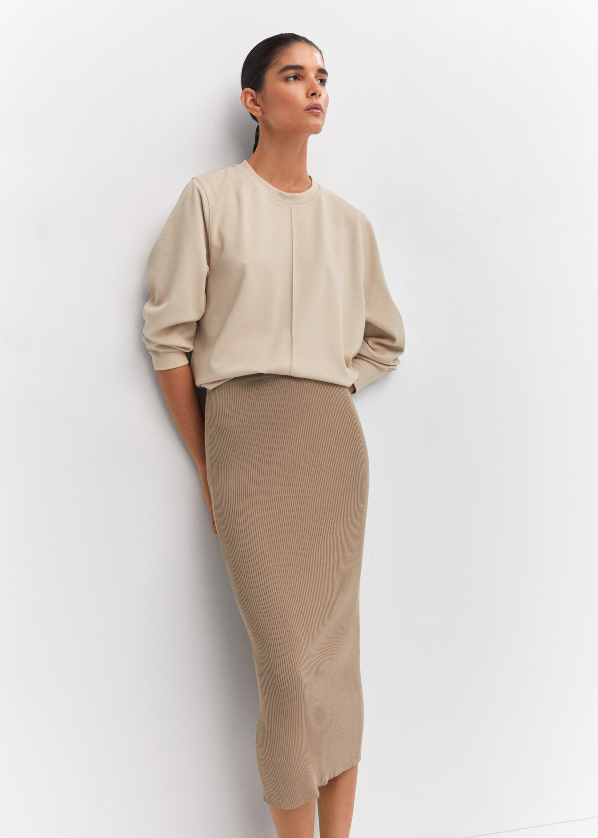 Decorative stitching sweatshirt - Details of the article 2