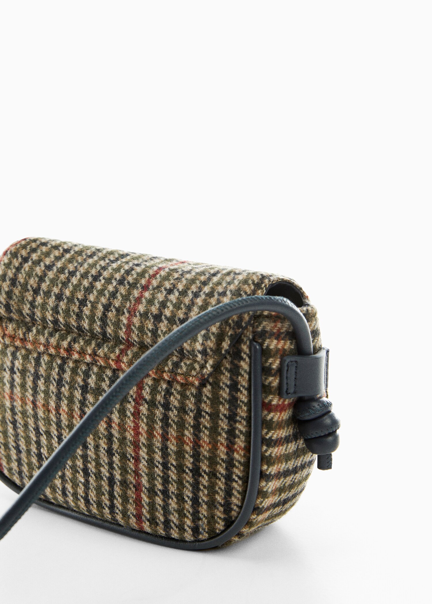 Houndstooth pattern contrast bag - Details of the article 1