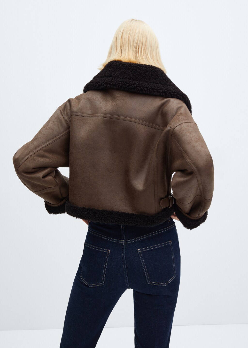 BOUGES SHEARLING SHORT DOWN JACKET ★関税込★ Short Double Faced Shearling Leather Jacket