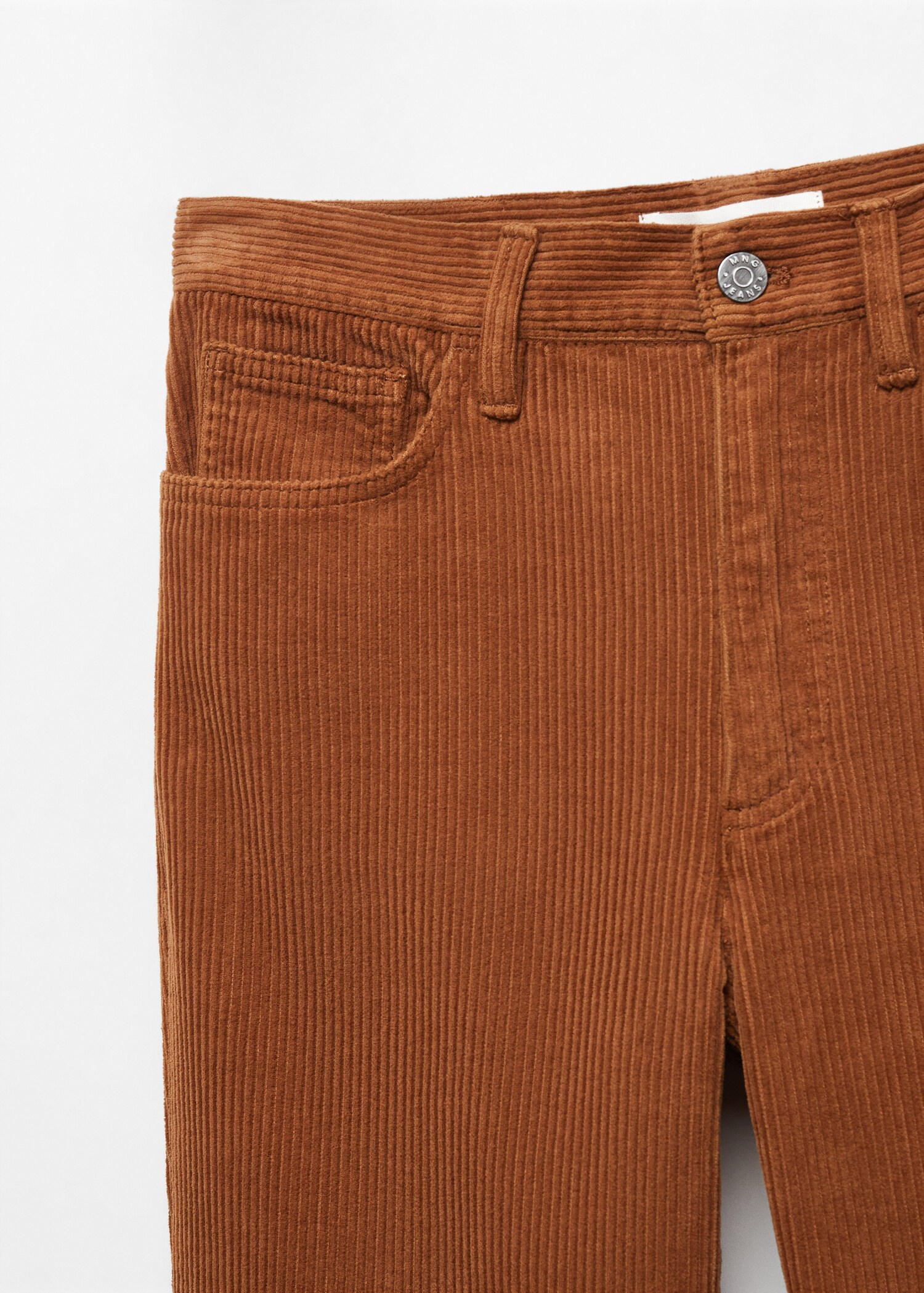 Pantalon droit taille normale velours côtelé - Détail de l'article 8