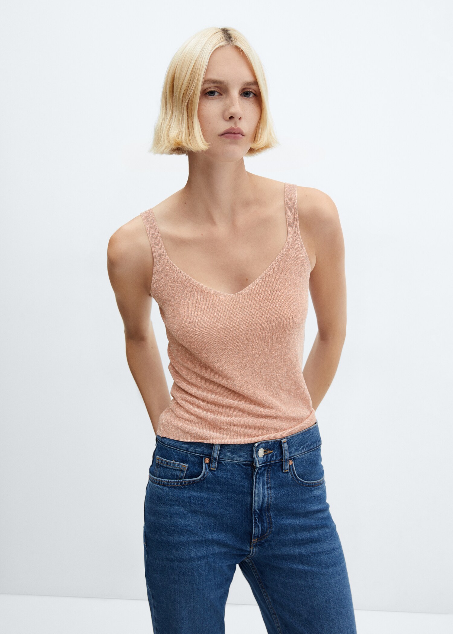 Lurex knitted top - Medium plane