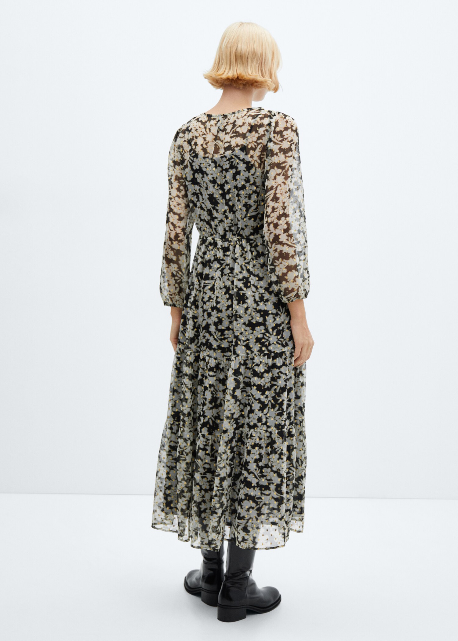 Floral-print midi-dress - Reverse of the article