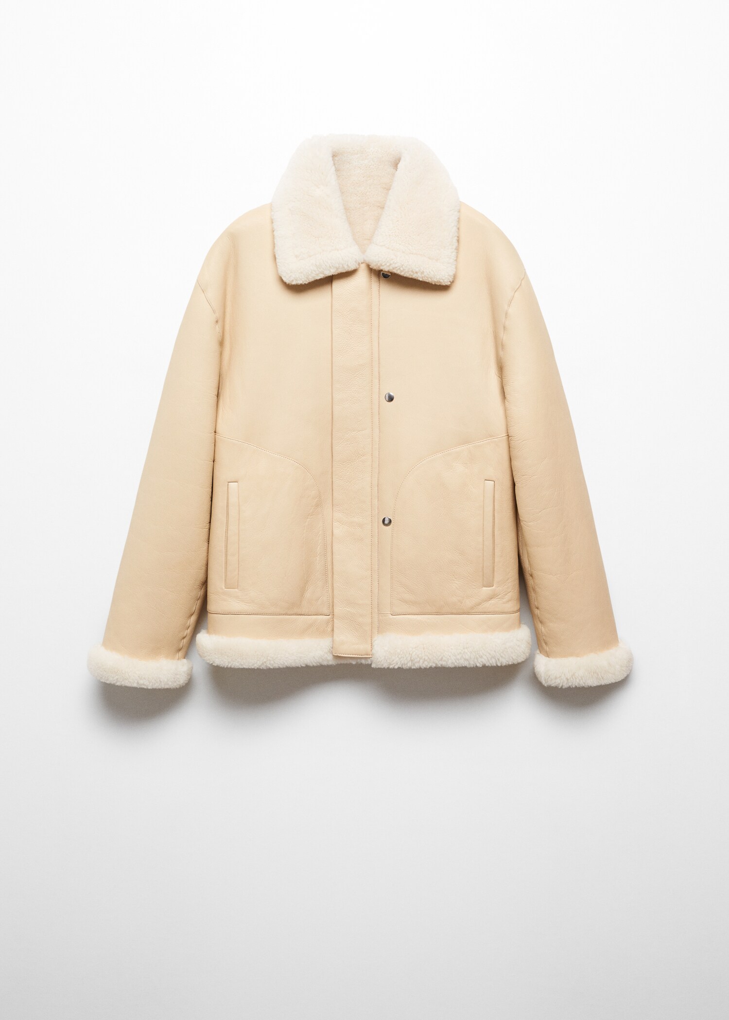 Manteau réversible imitation fourrure cuir - Article sans modèle